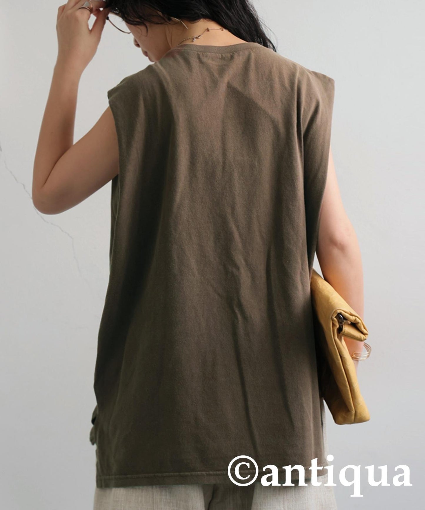 Ladies Acid Wash Sleeveless Tops