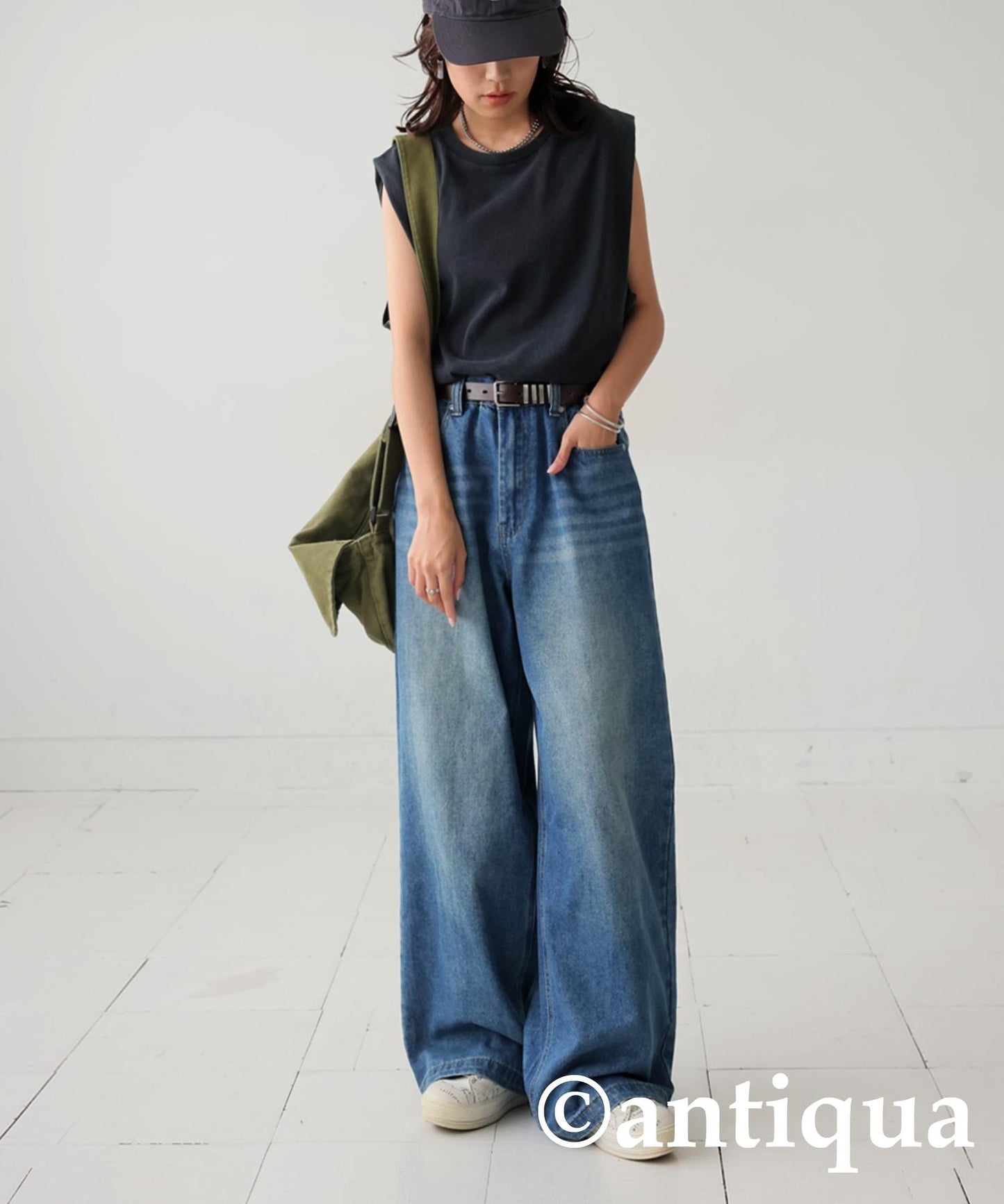 Ladies Acid Wash Sleeveless Tops