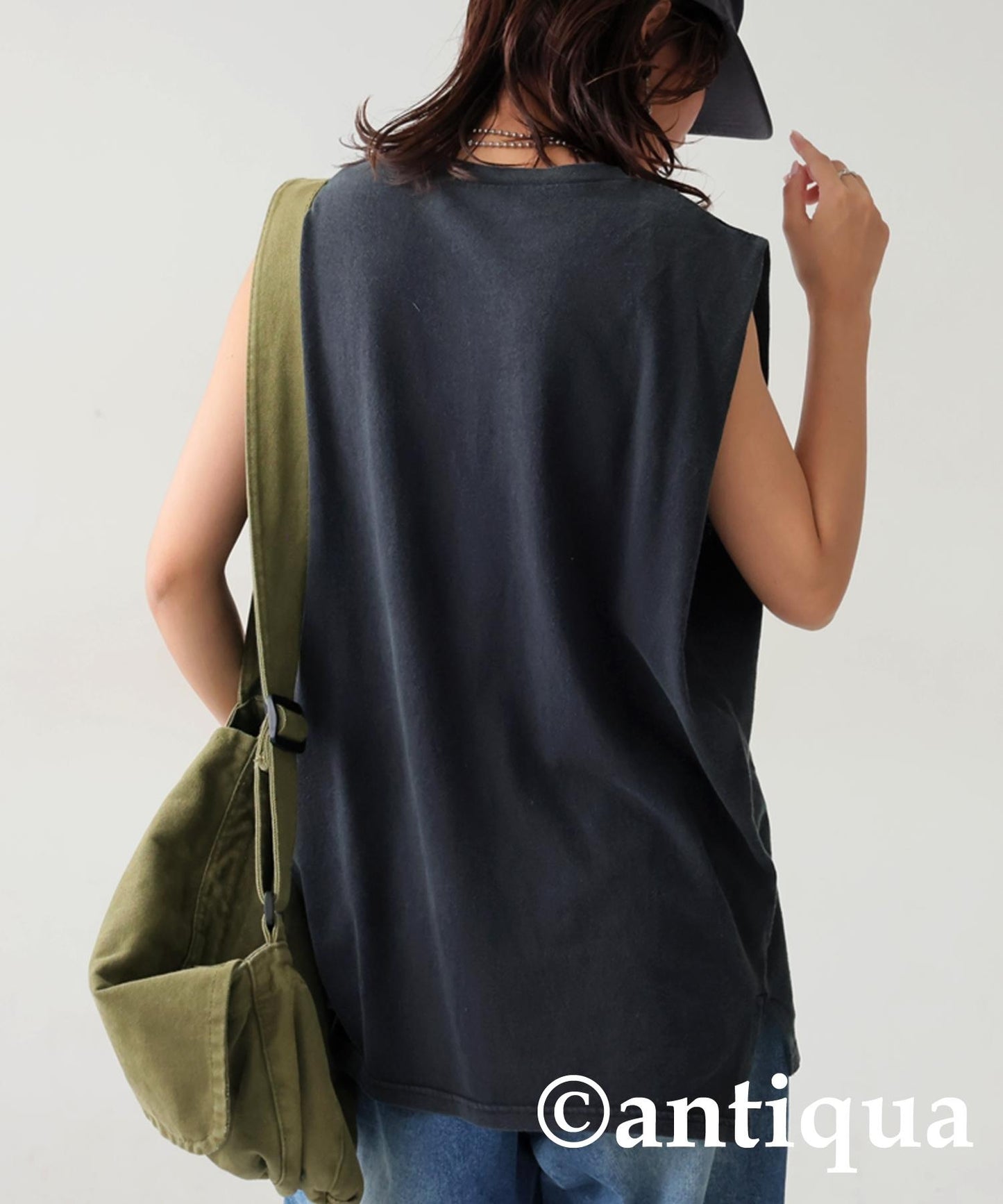 Ladies Acid Wash Sleeveless Tops