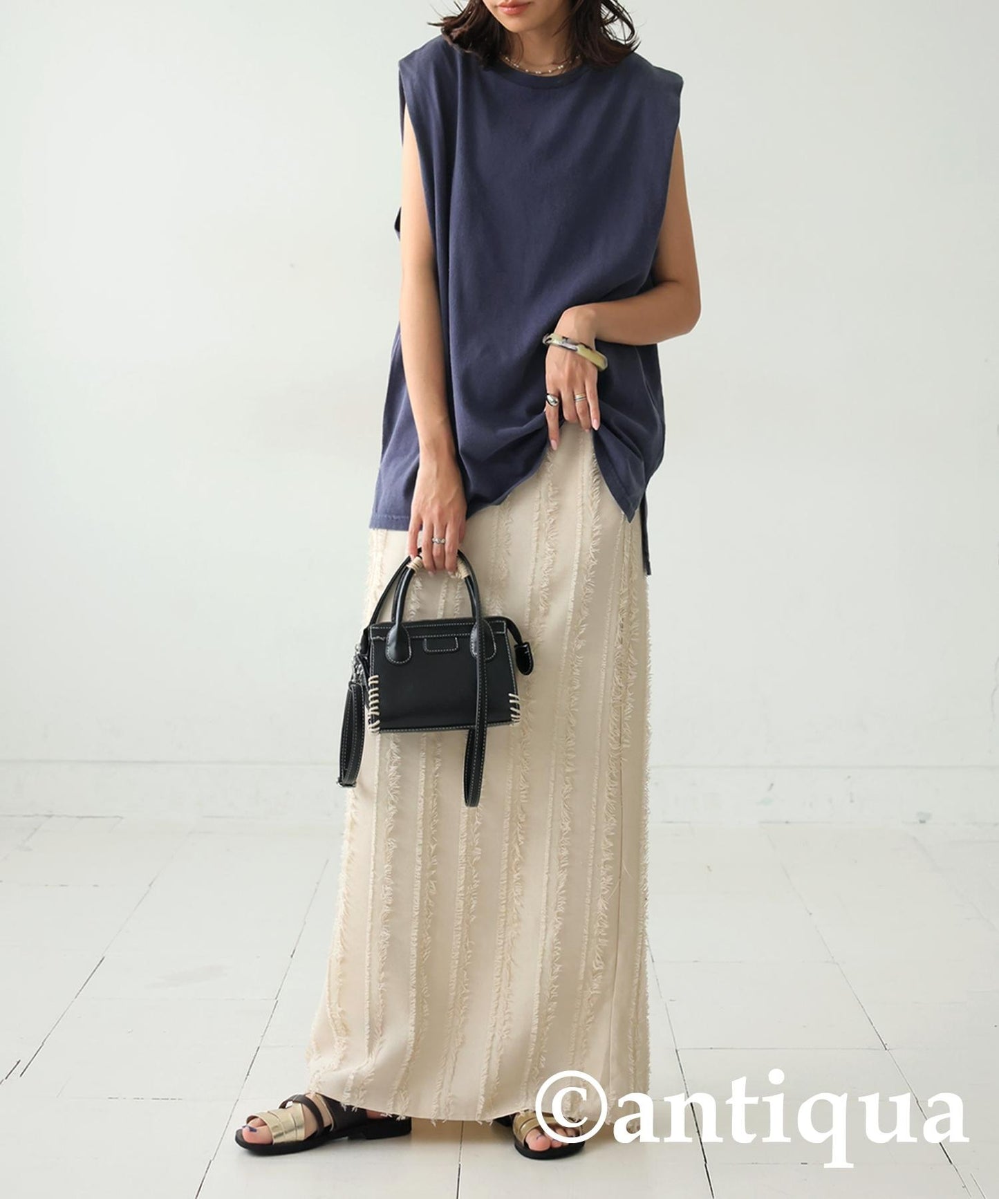 Ladies Acid Wash Sleeveless Tops