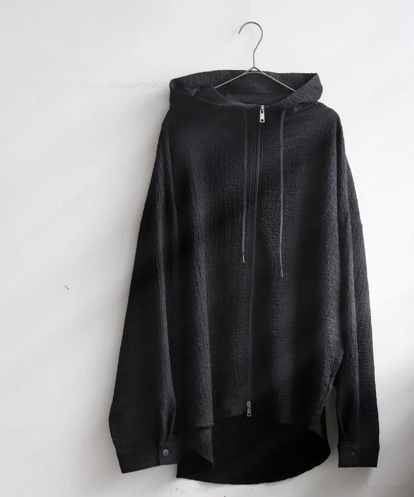 Ladies Double Zip Jacquard Hoodie