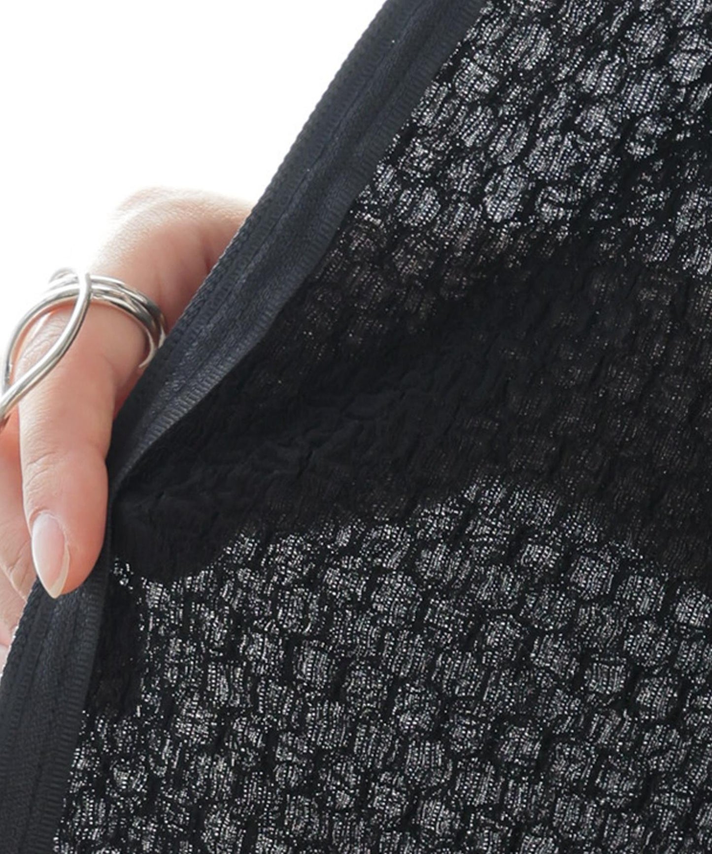 Ladies Double Zip Jacquard Hoodie