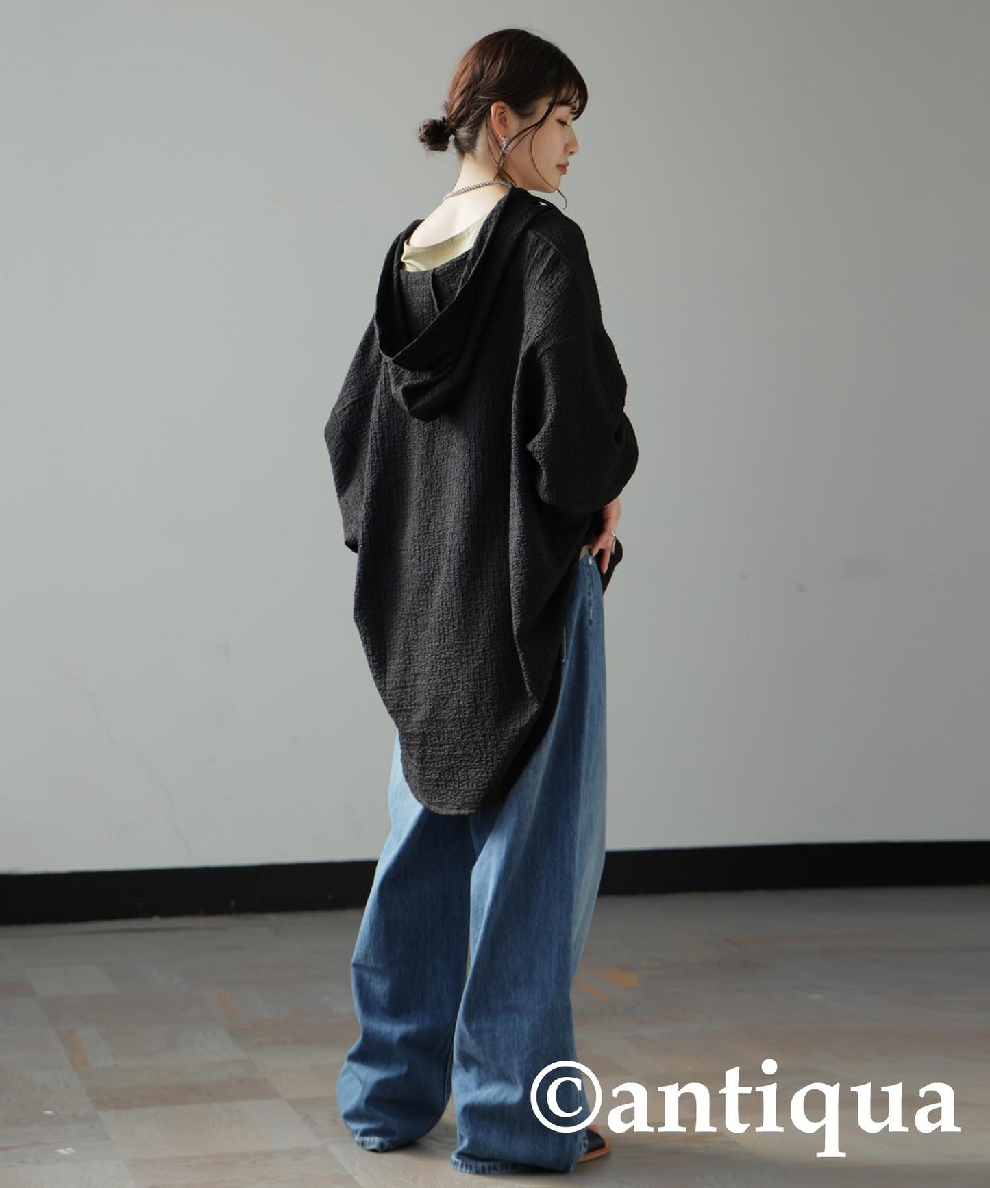 Ladies Double Zip Jacquard Hoodie