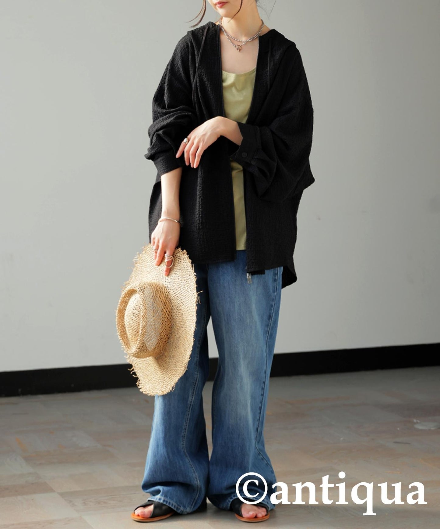 Ladies Double Zip Jacquard Hoodie