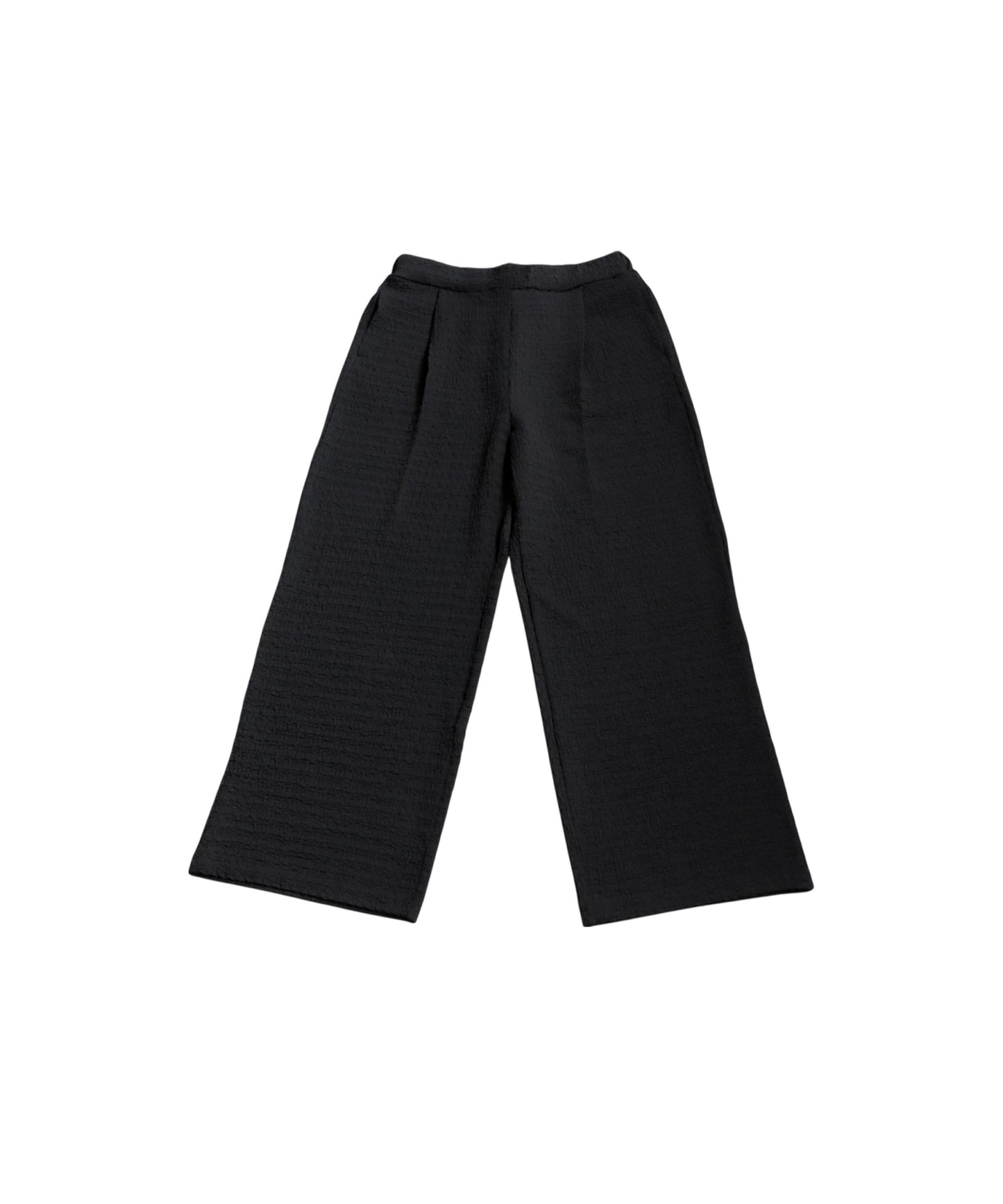 Ladies Puffy Jacquard Tucked Pants
