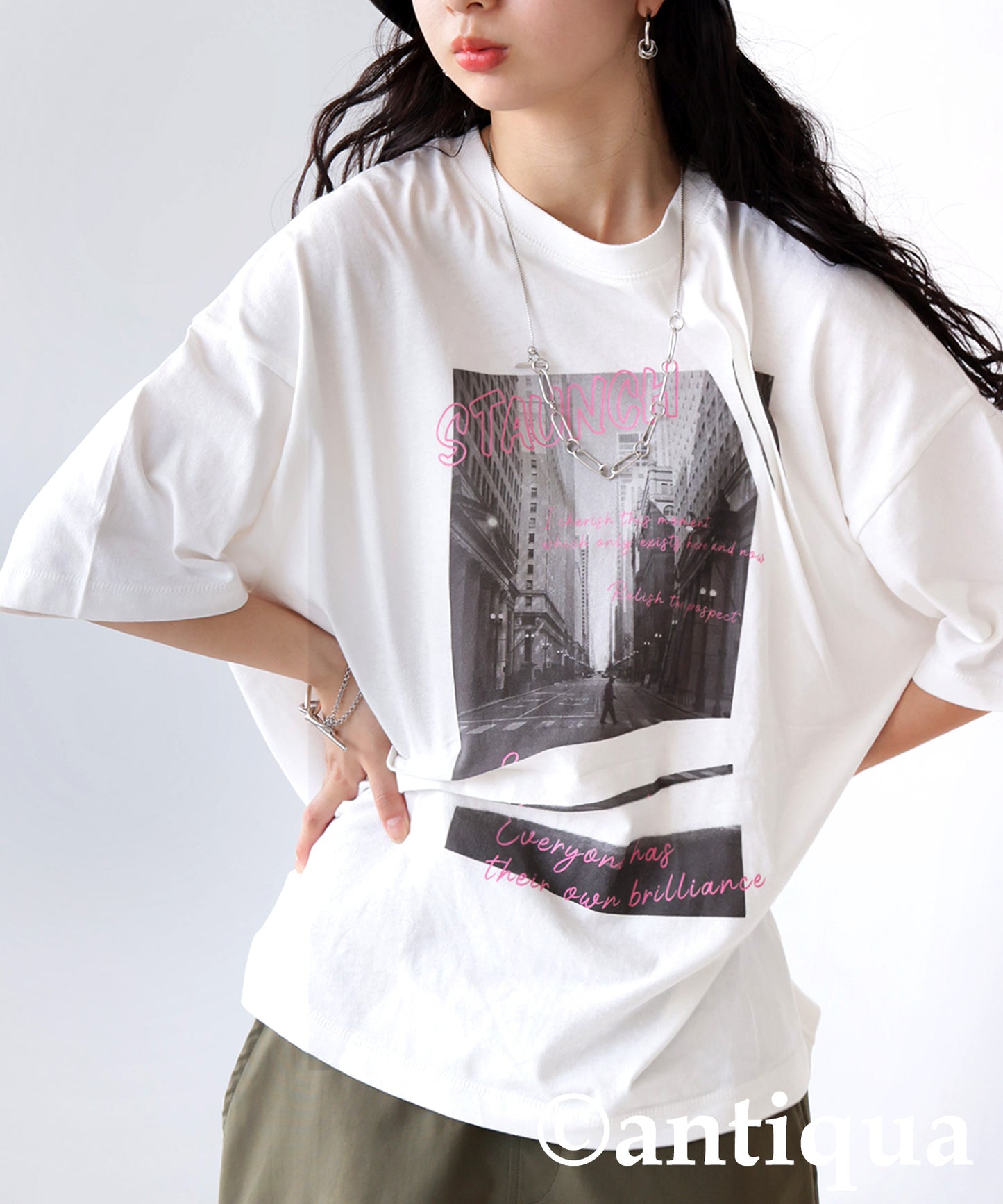 Ladies 3D Tuck Design T-Shirt