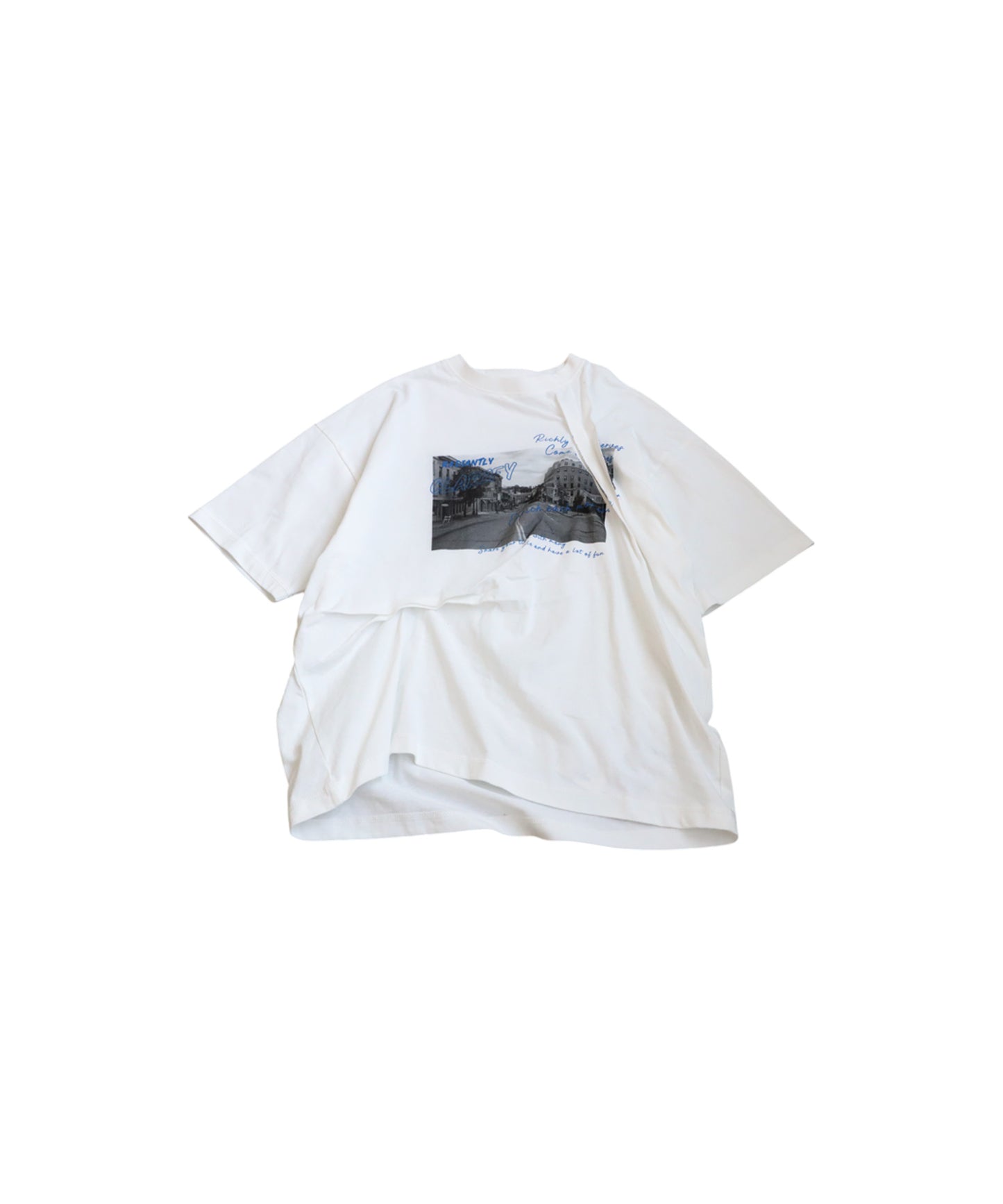 Ladies 3D Tuck Design T-Shirt