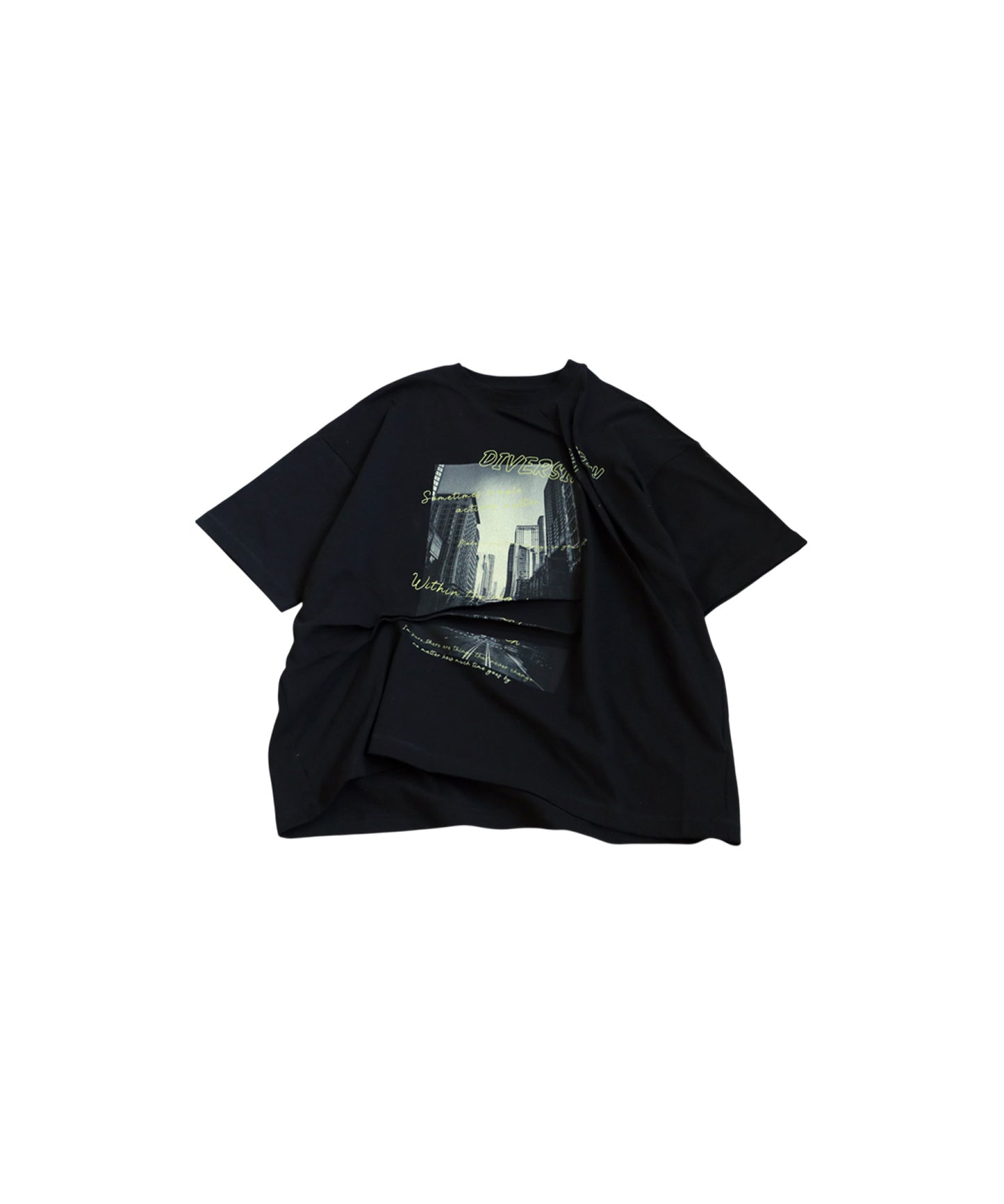 Ladies 3D Tuck Design T-Shirt