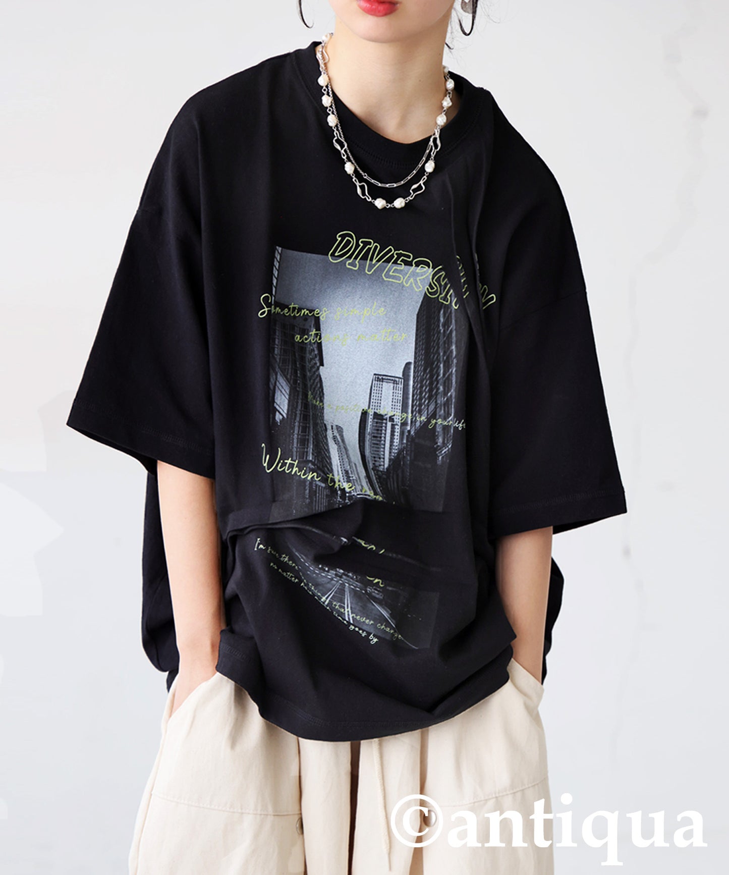 Ladies 3D Tuck Design T-Shirt