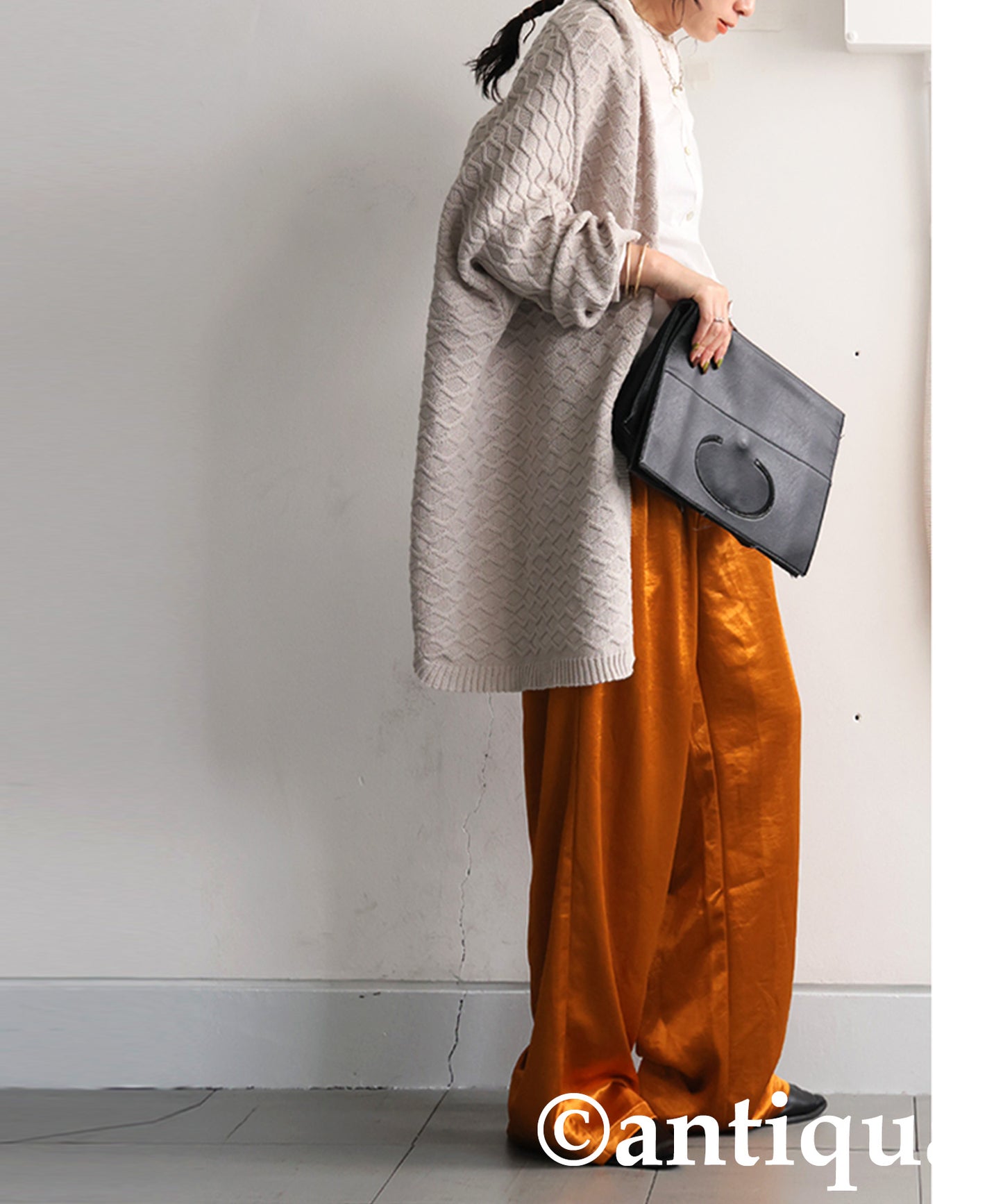 Ladies Satin Wide Pants