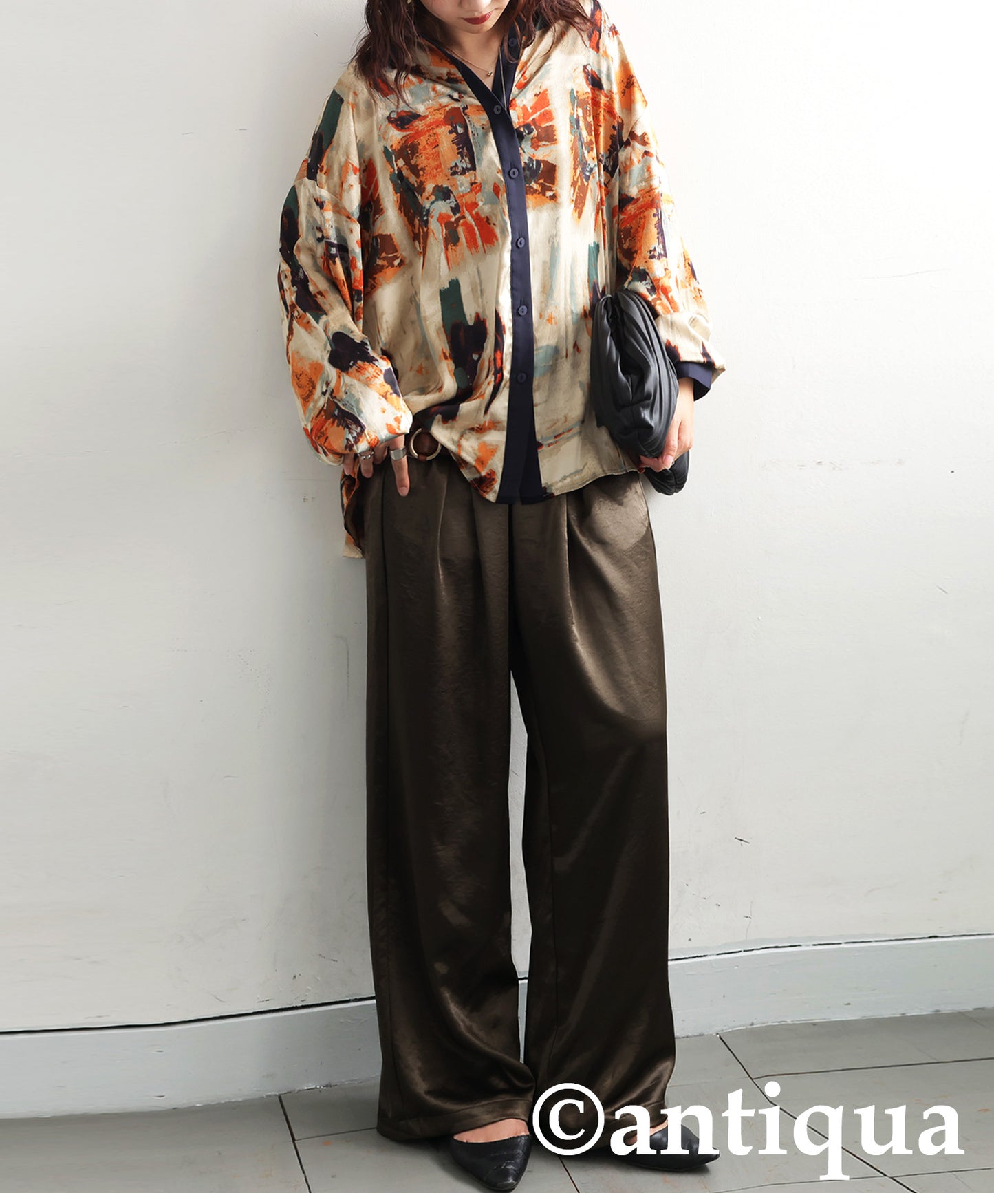 Ladies Satin Wide Pants