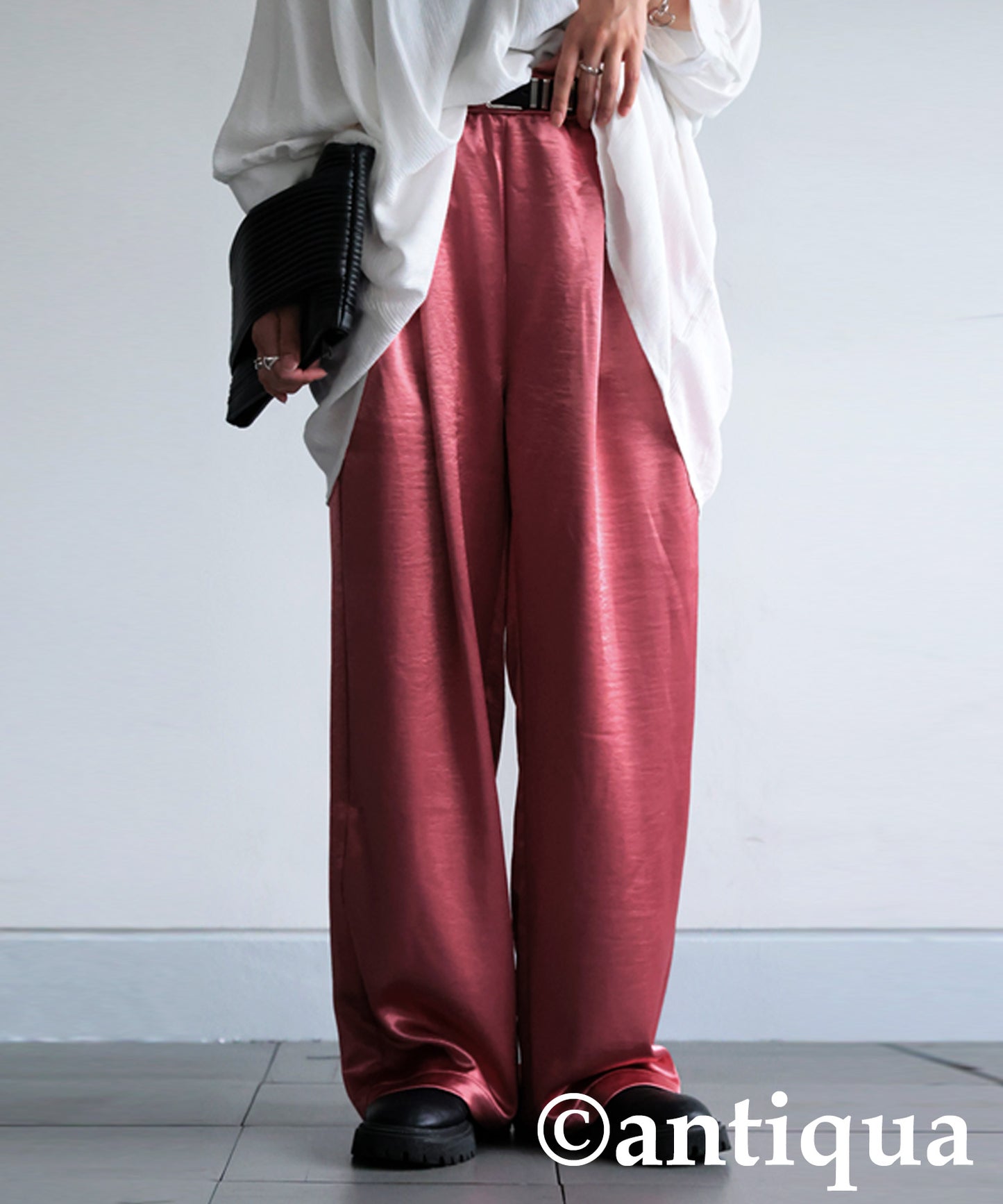 Ladies Satin Wide Pants