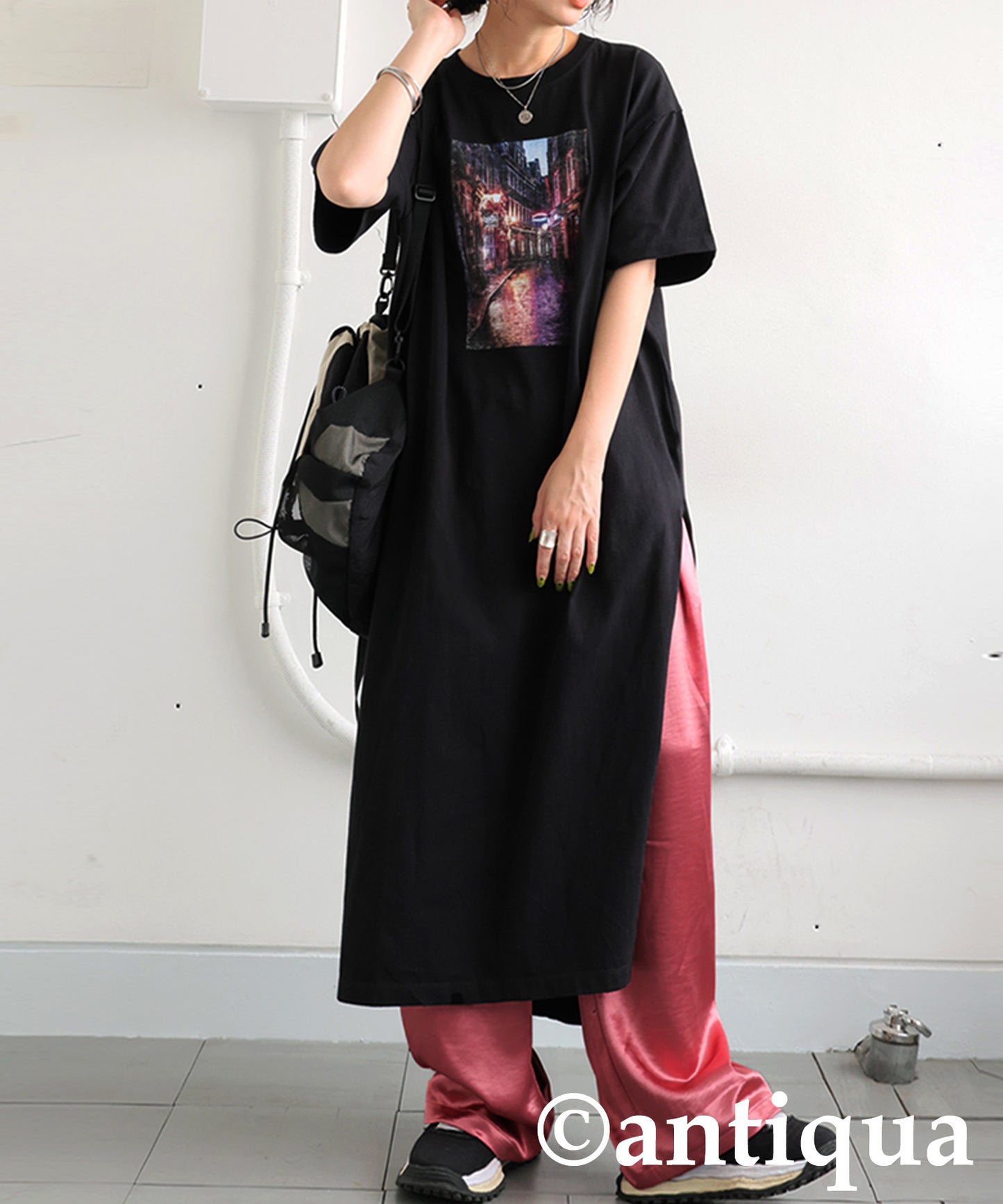 Ladies Satin Wide Pants