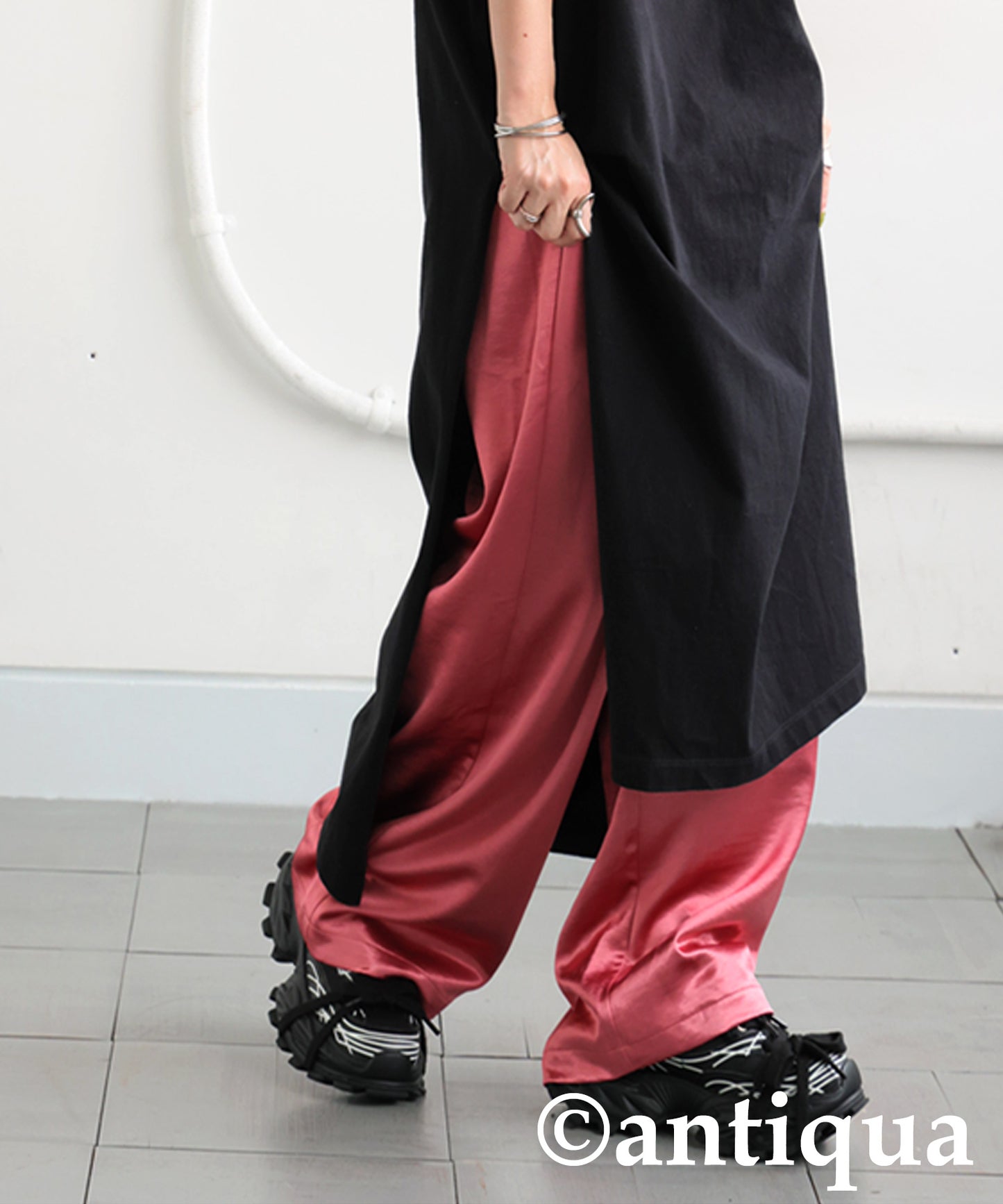 Ladies Satin Wide Pants