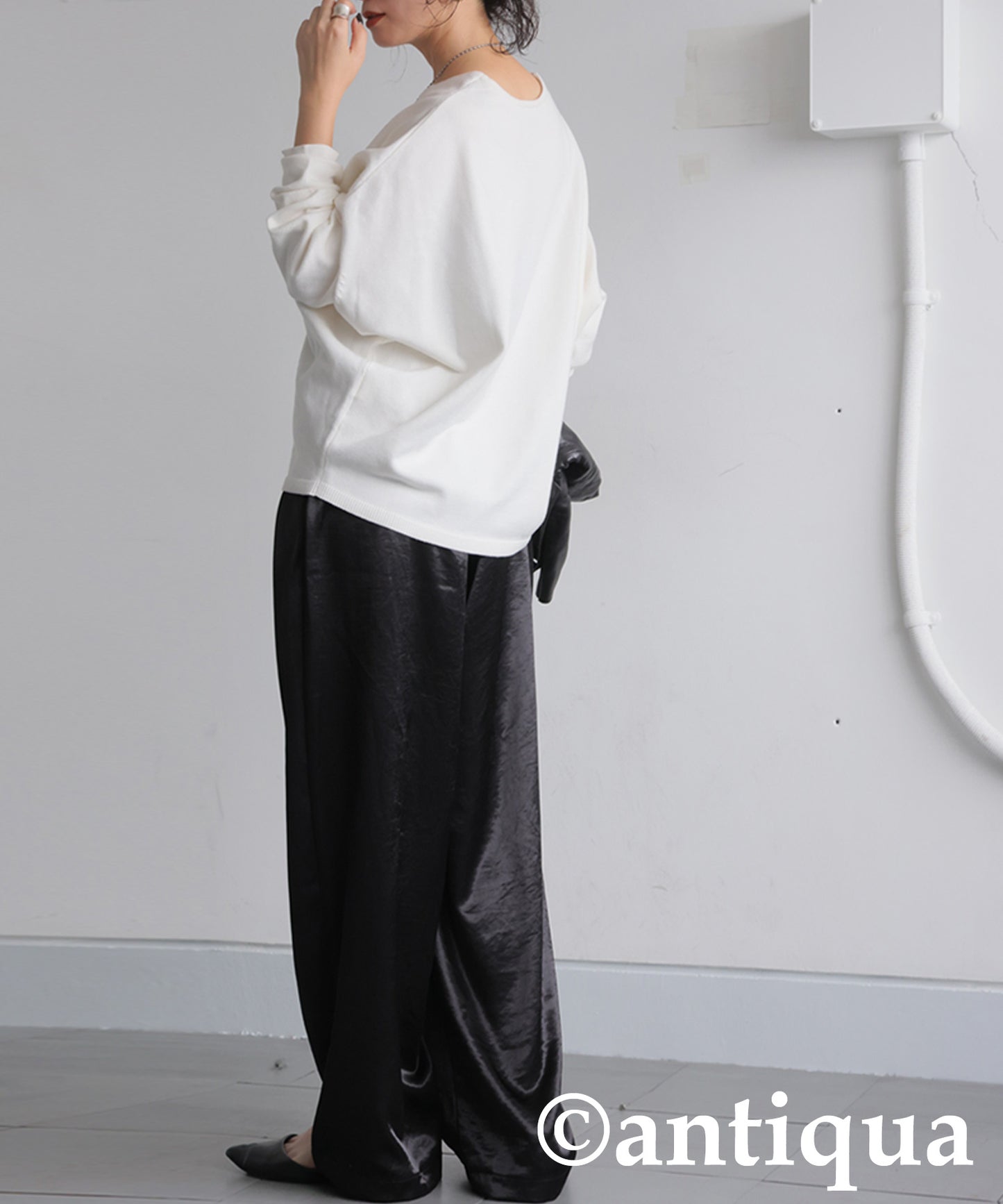 Ladies Satin Wide Pants