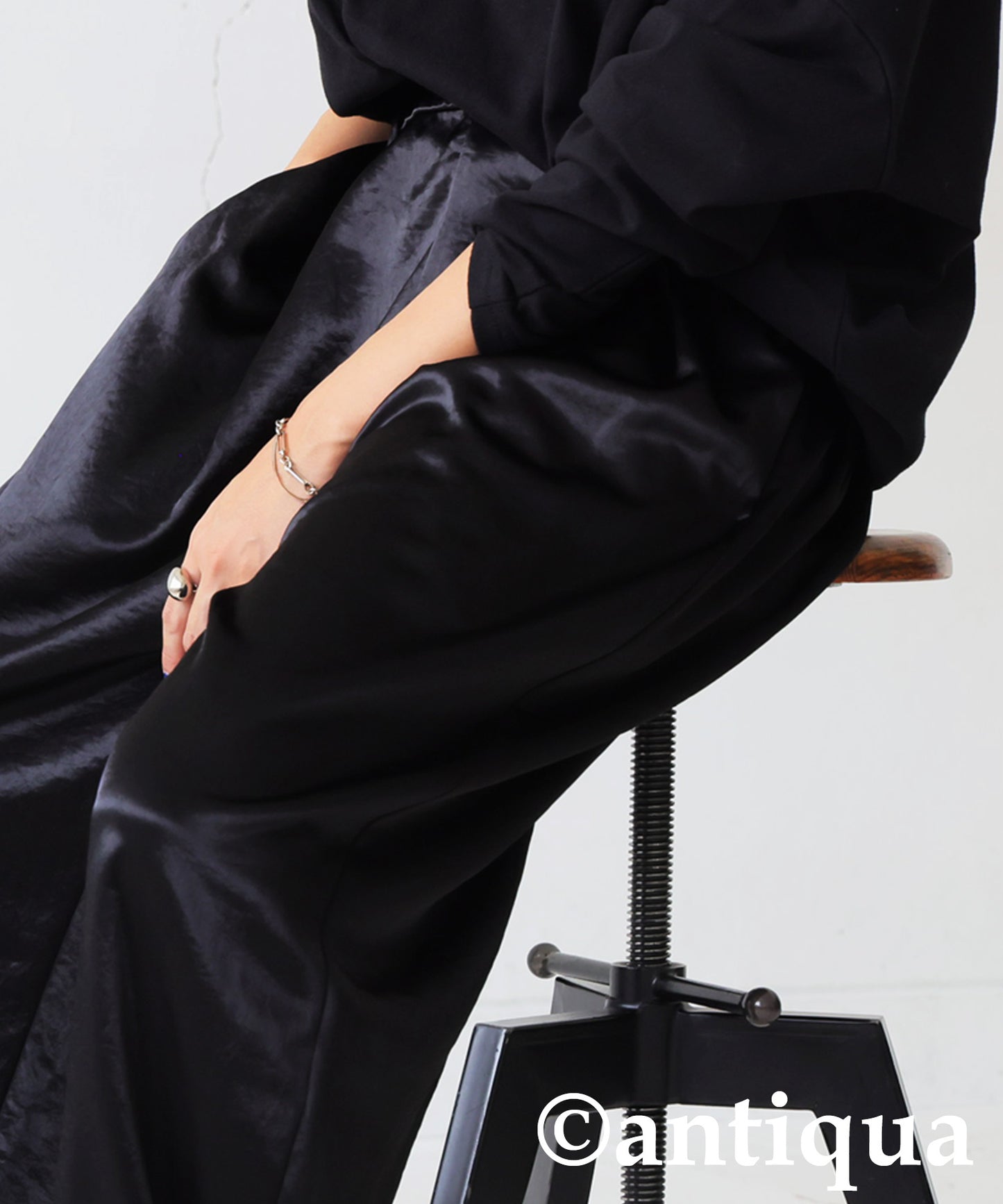 Ladies Satin Wide Pants