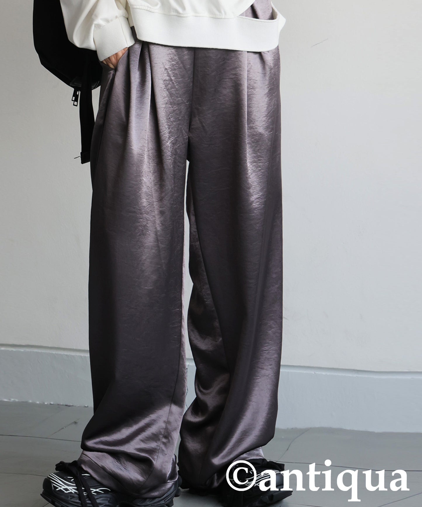 Ladies Satin Wide Pants