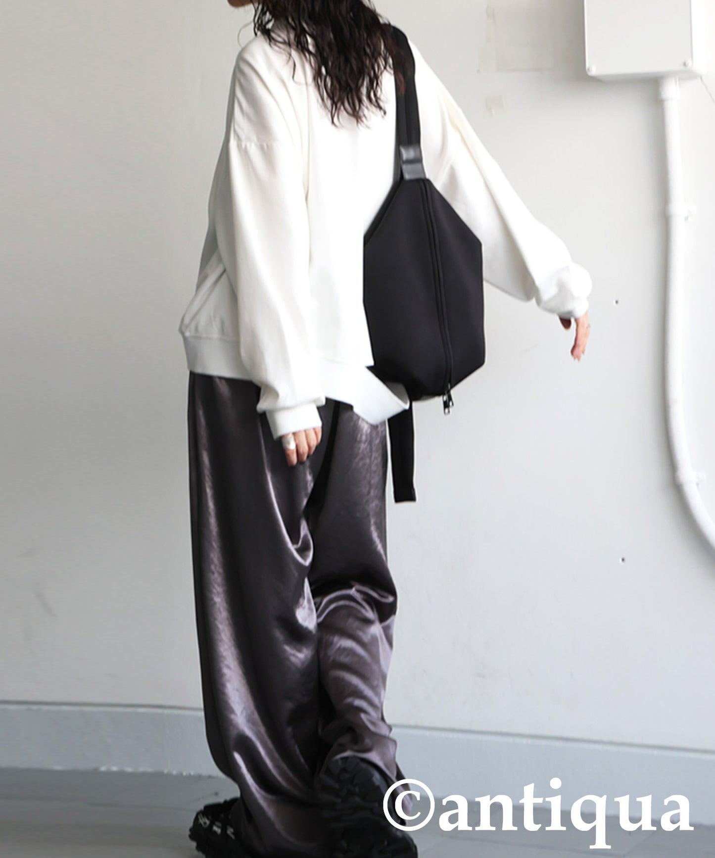 Ladies Satin Wide Pants