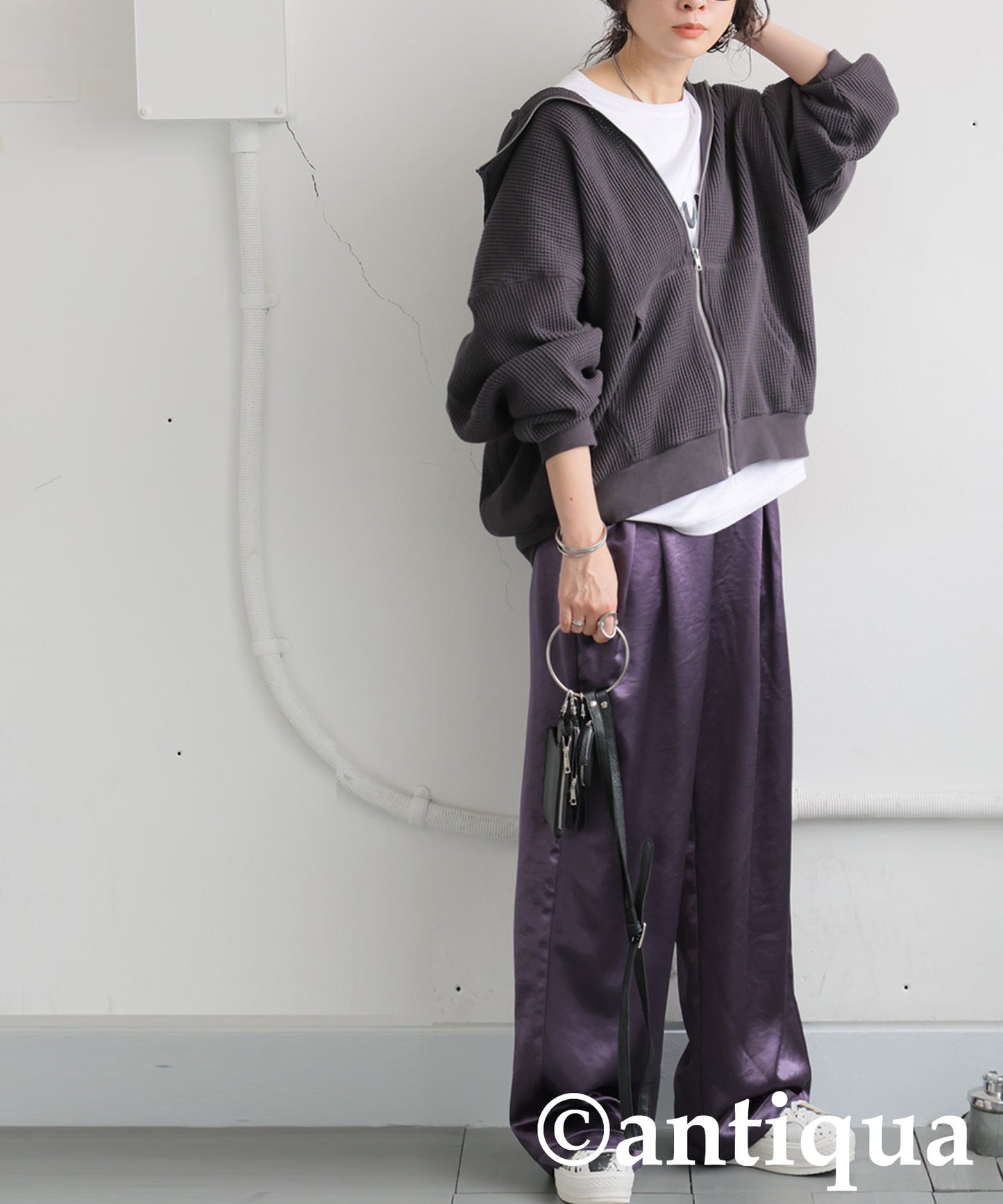 Ladies Satin Wide Pants