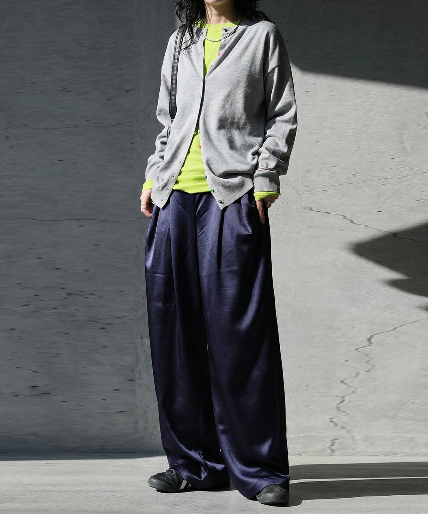 Ladies Satin Wide Pants