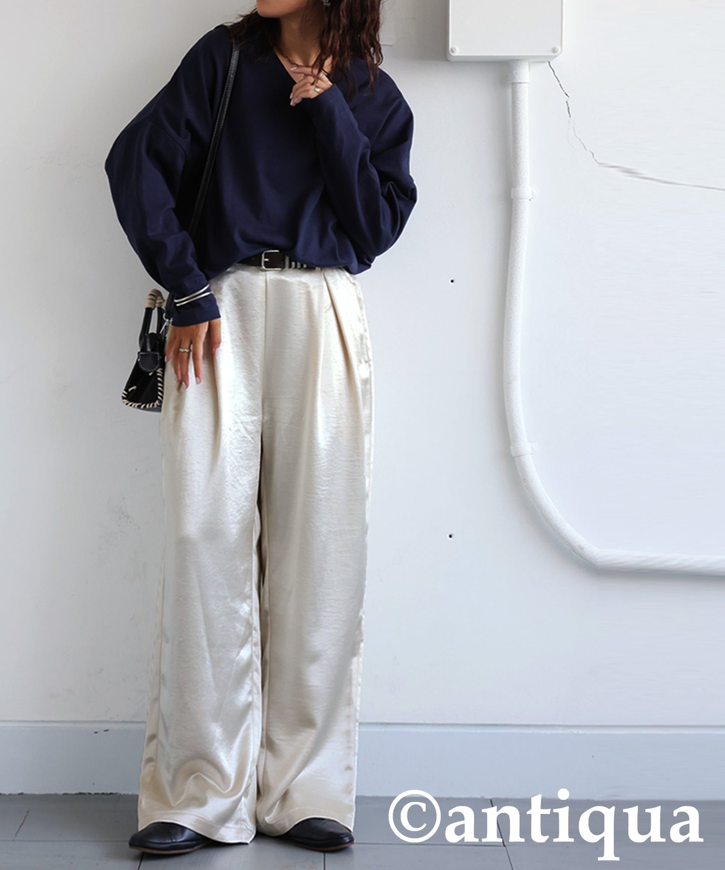 Ladies Satin Wide Pants