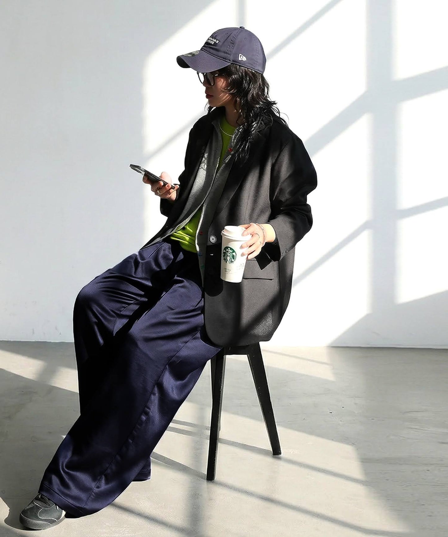 Ladies Satin Wide Pants