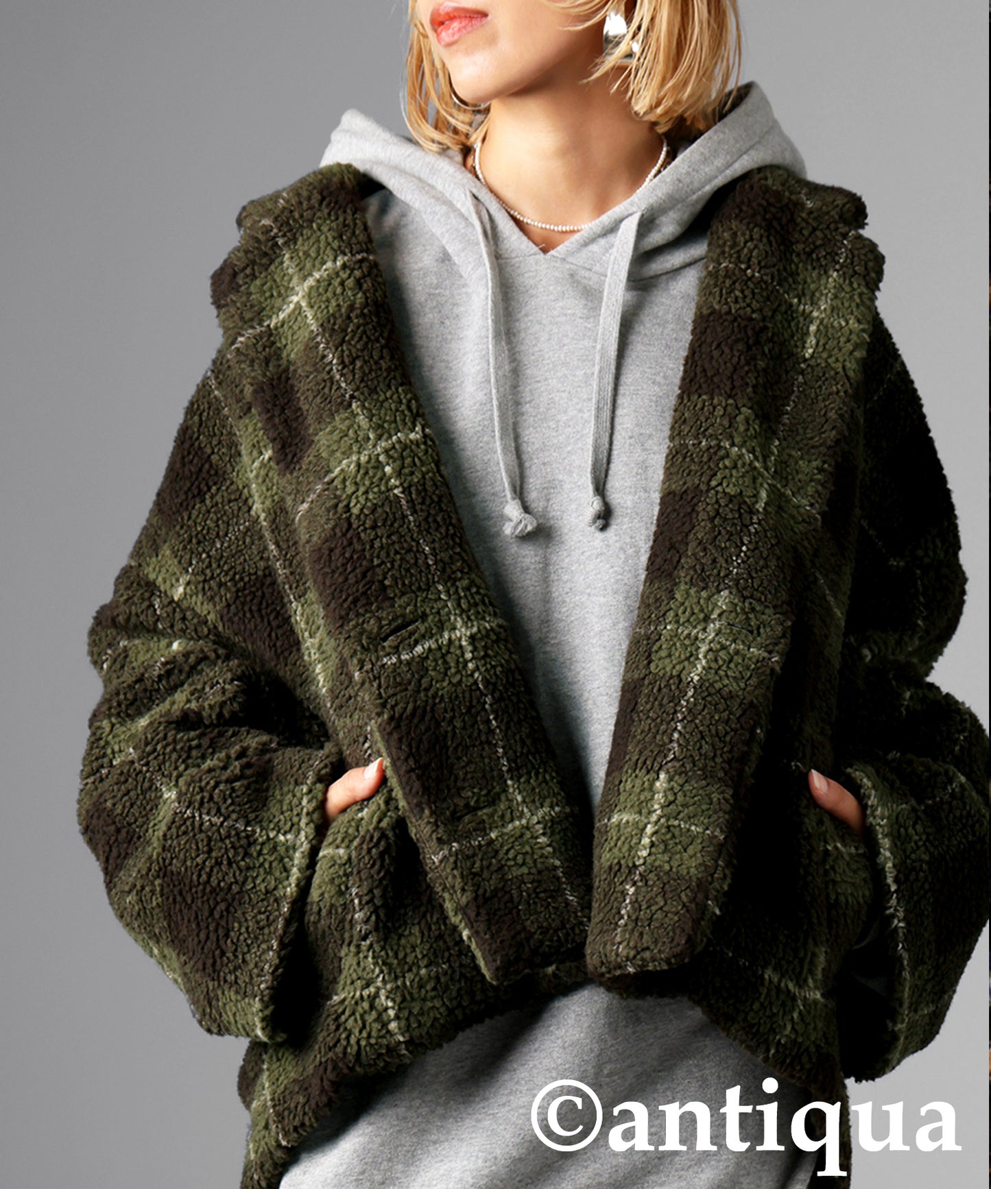 Check Boa Jacket Ladies