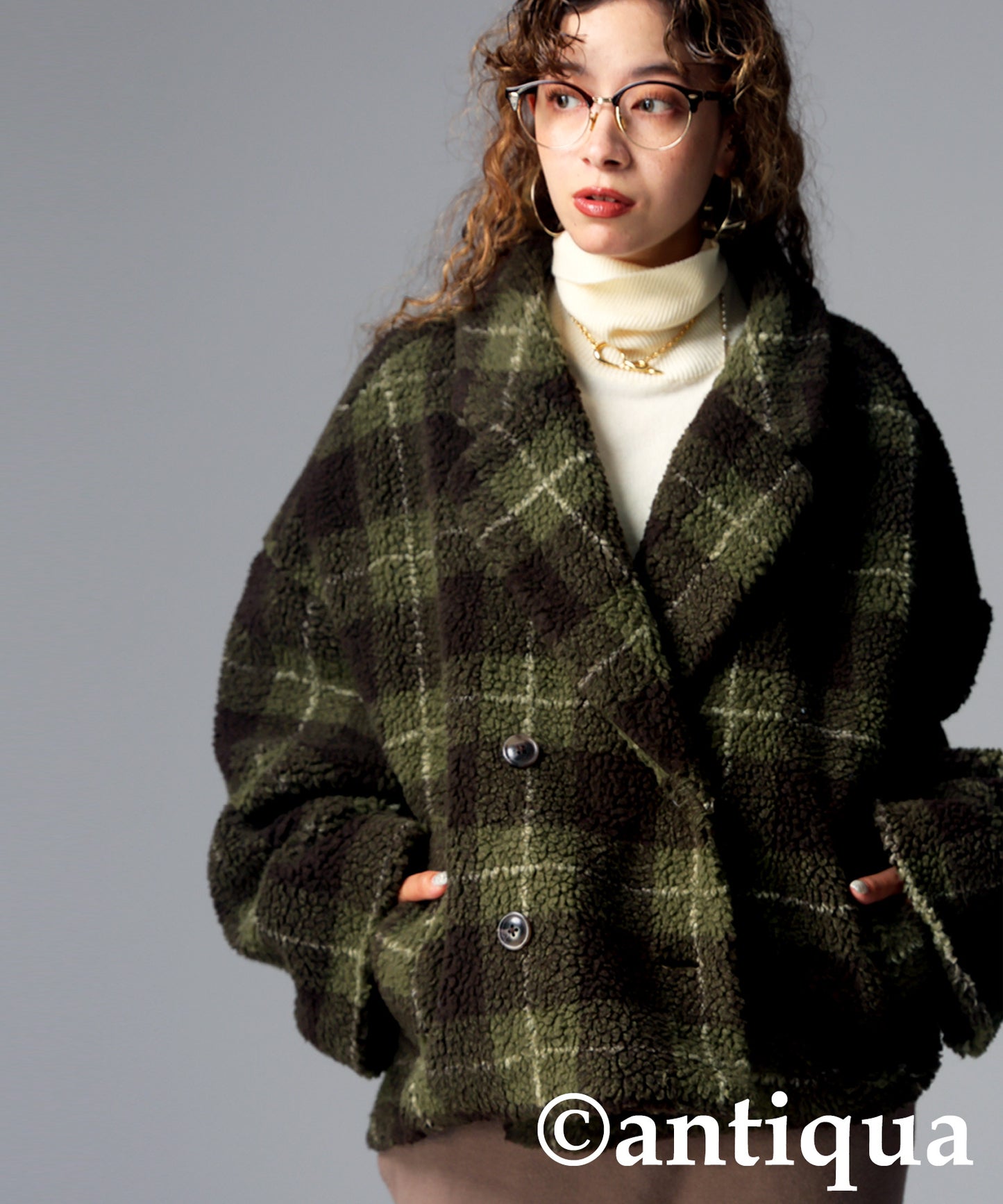 Check Boa Jacket Ladies