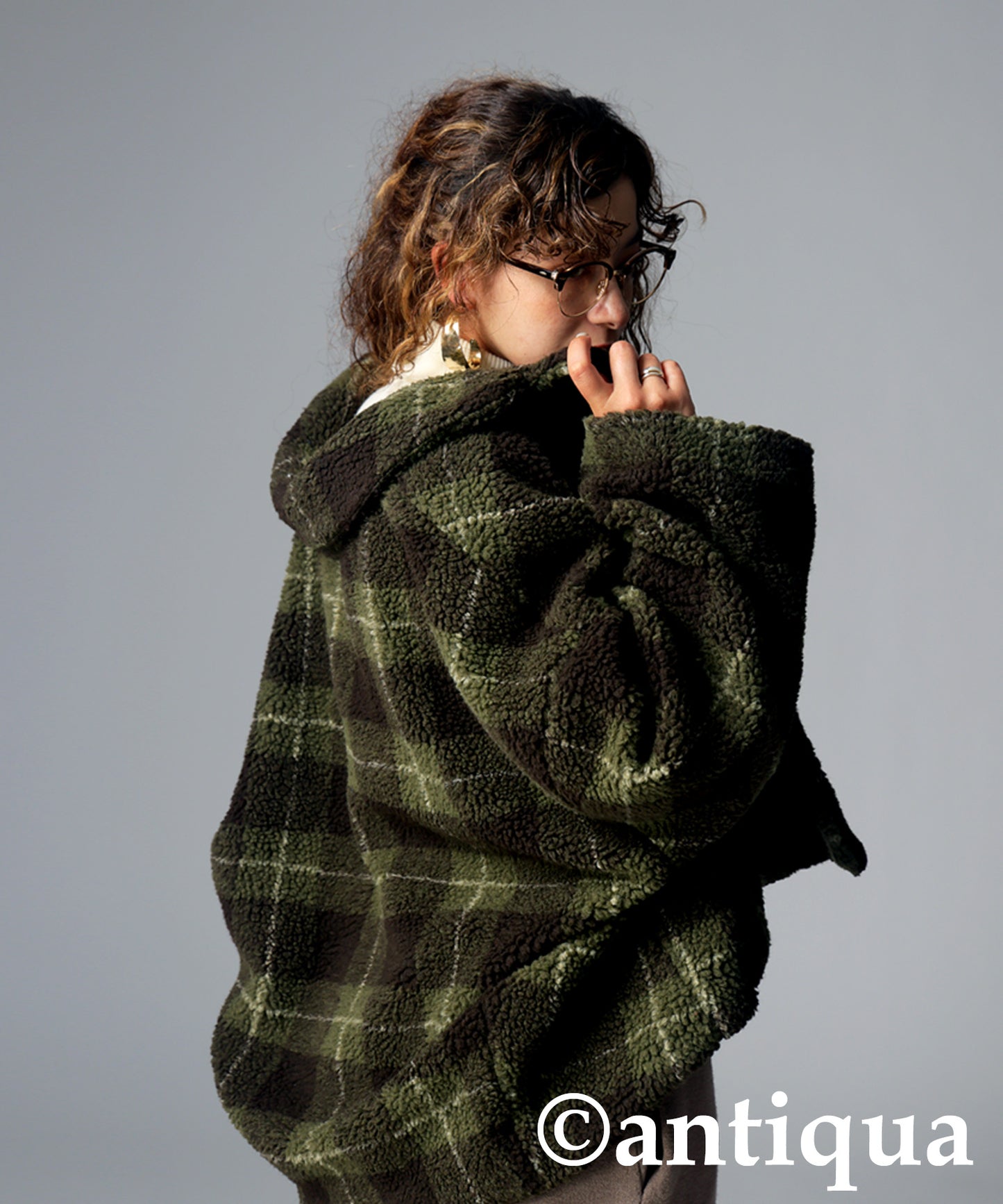 Check Boa Jacket Ladies