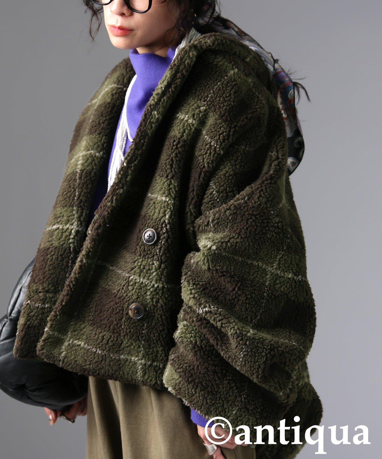 Check Boa Jacket Ladies