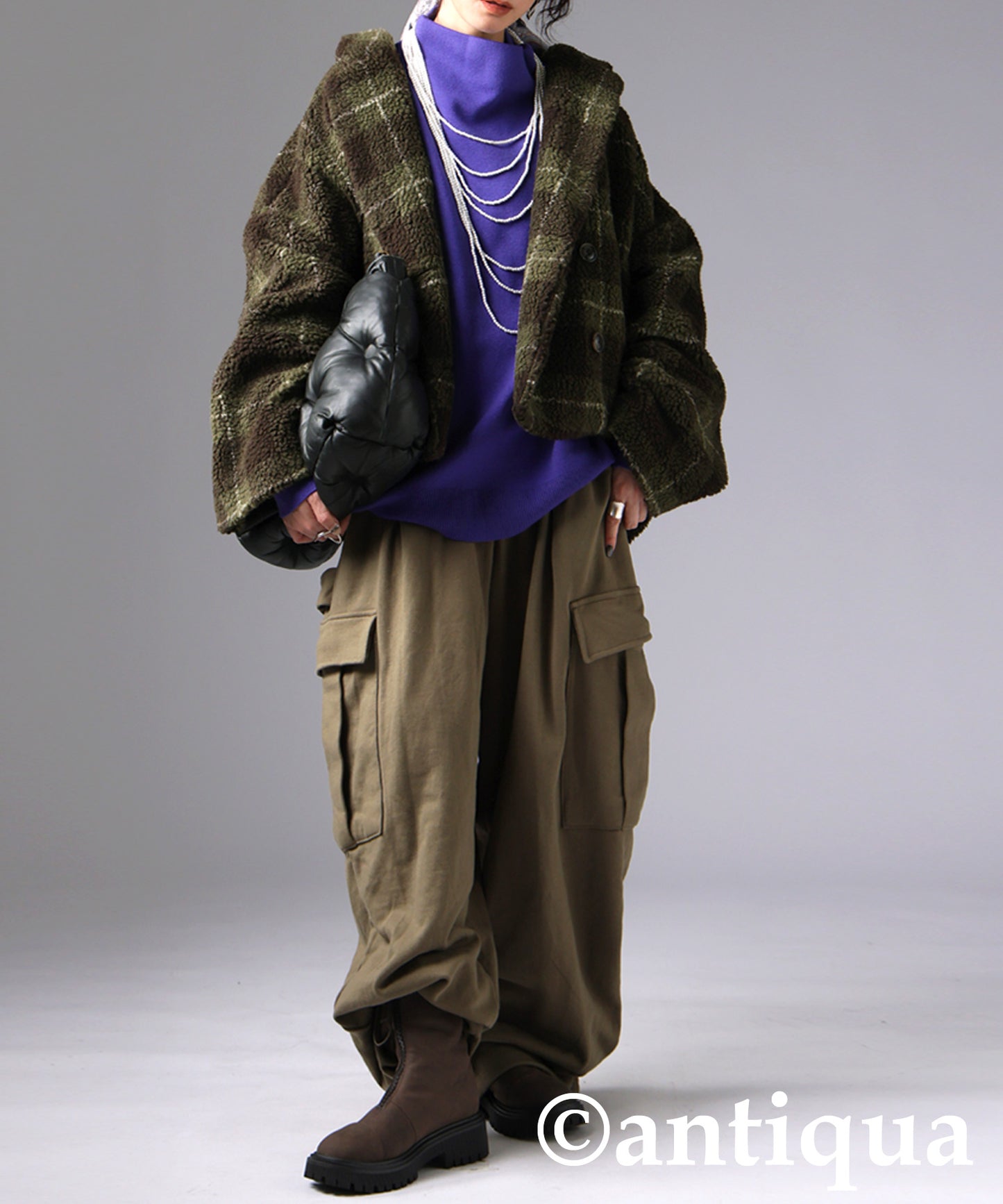 Check Boa Jacket Ladies