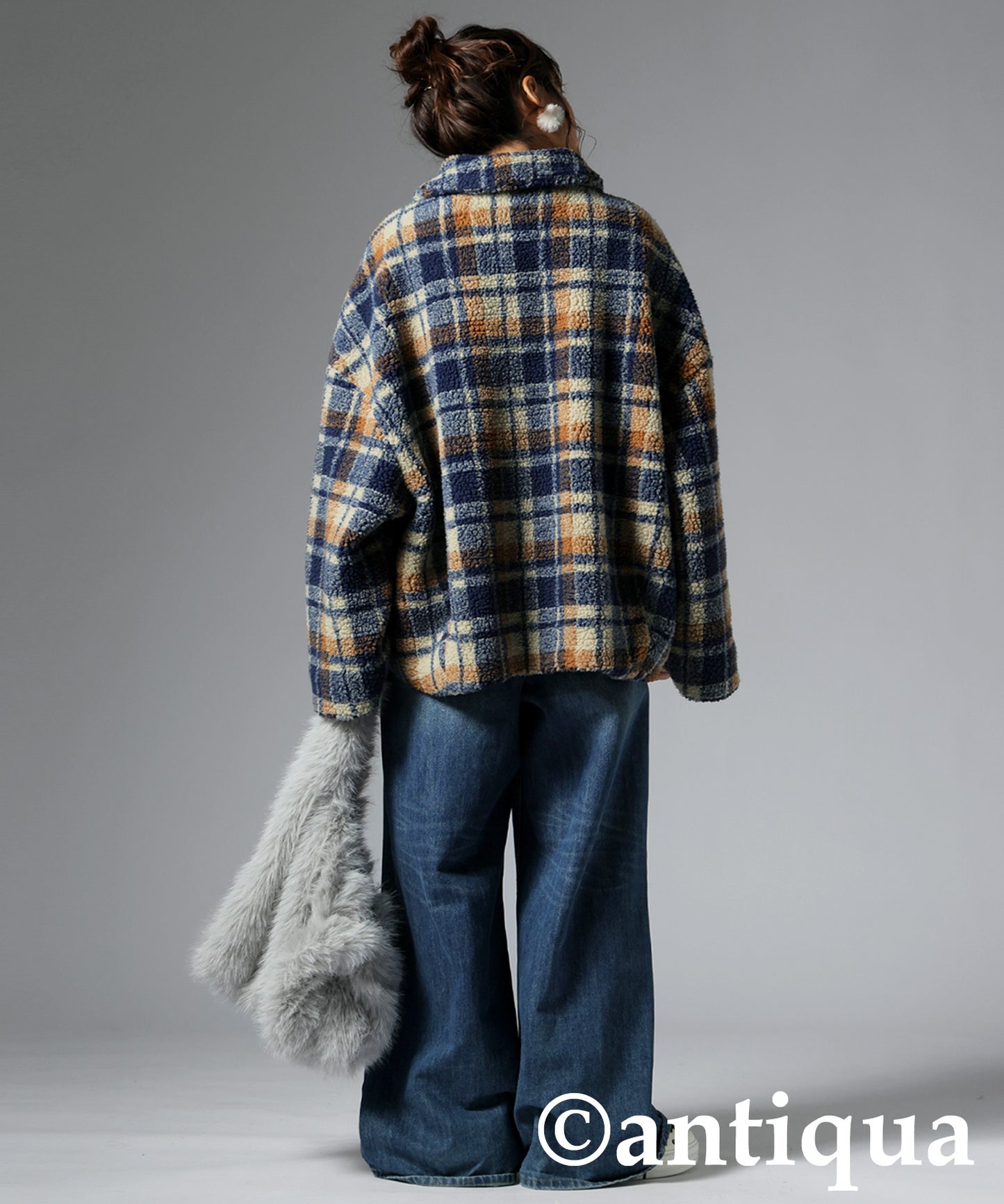 Check Boa Jacket Ladies