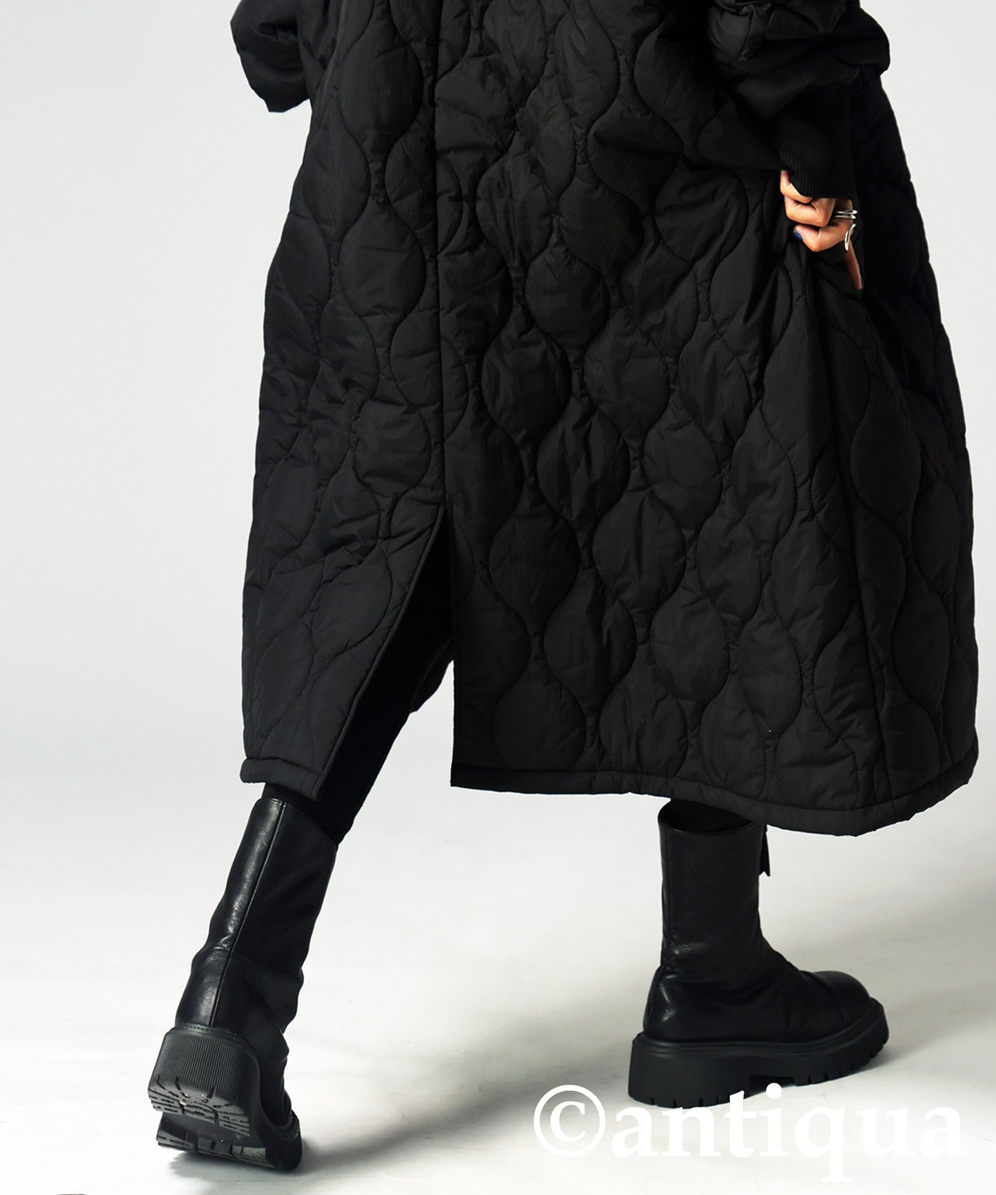 Big Zipper Long Coat Ladies