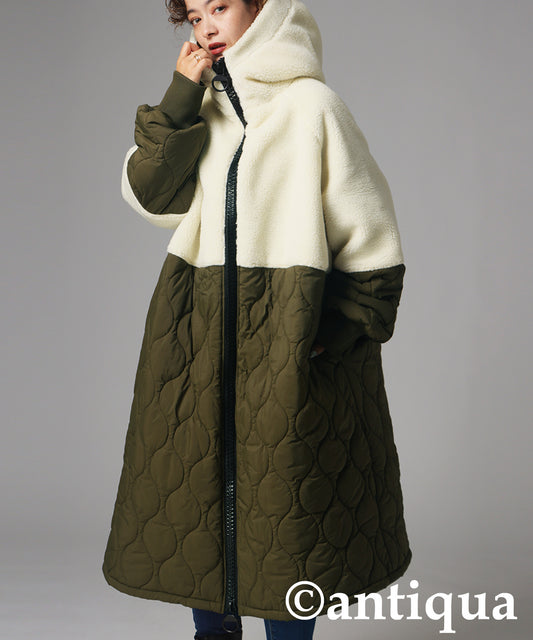 Big Zipper Long Coat Ladies