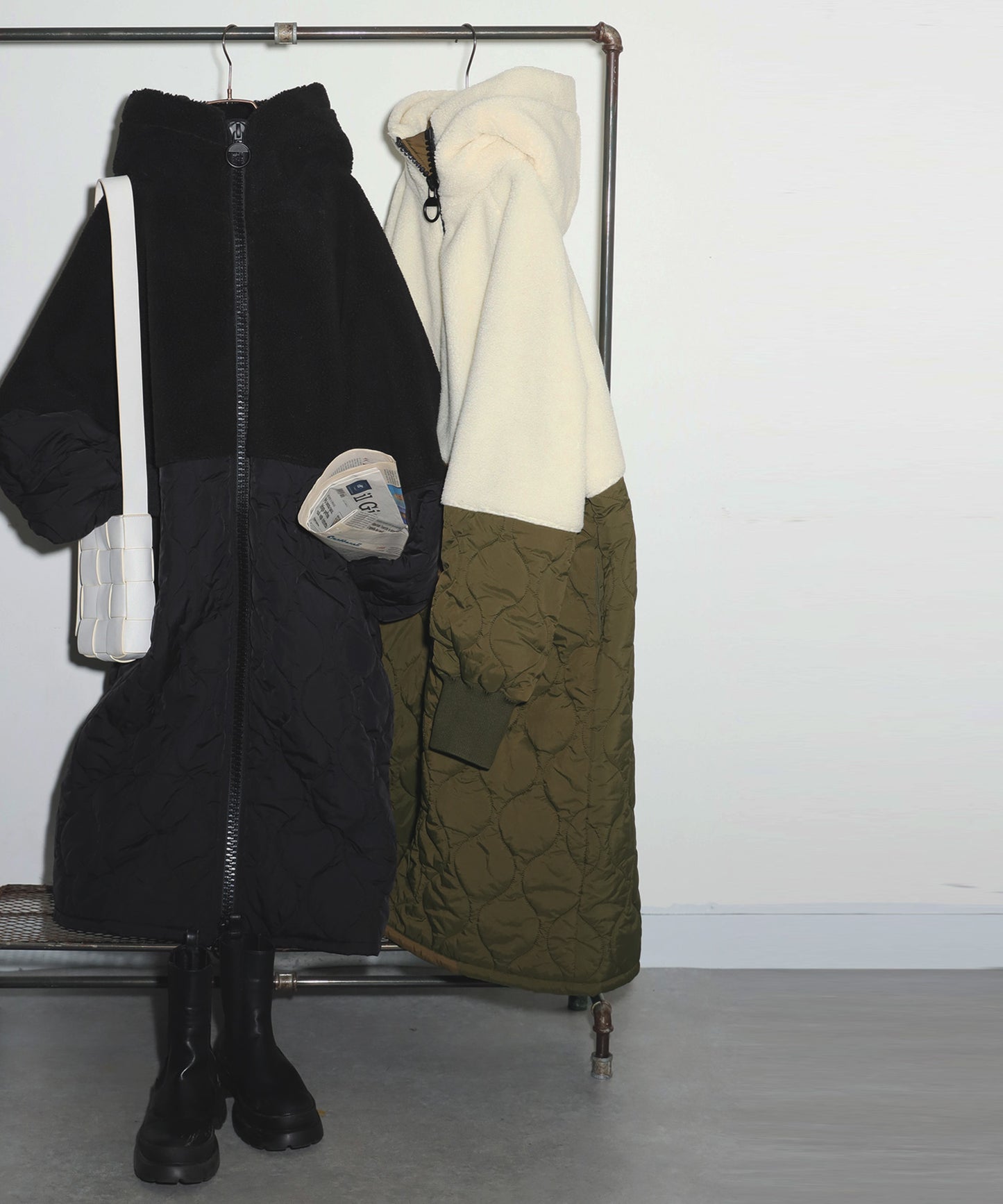 Big Zipper Long Coat Ladies