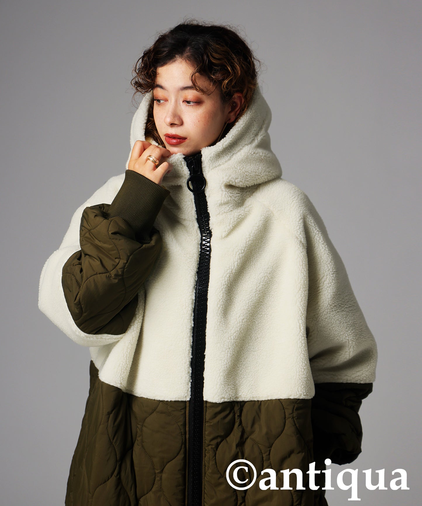 Big Zipper Long Coat Ladies