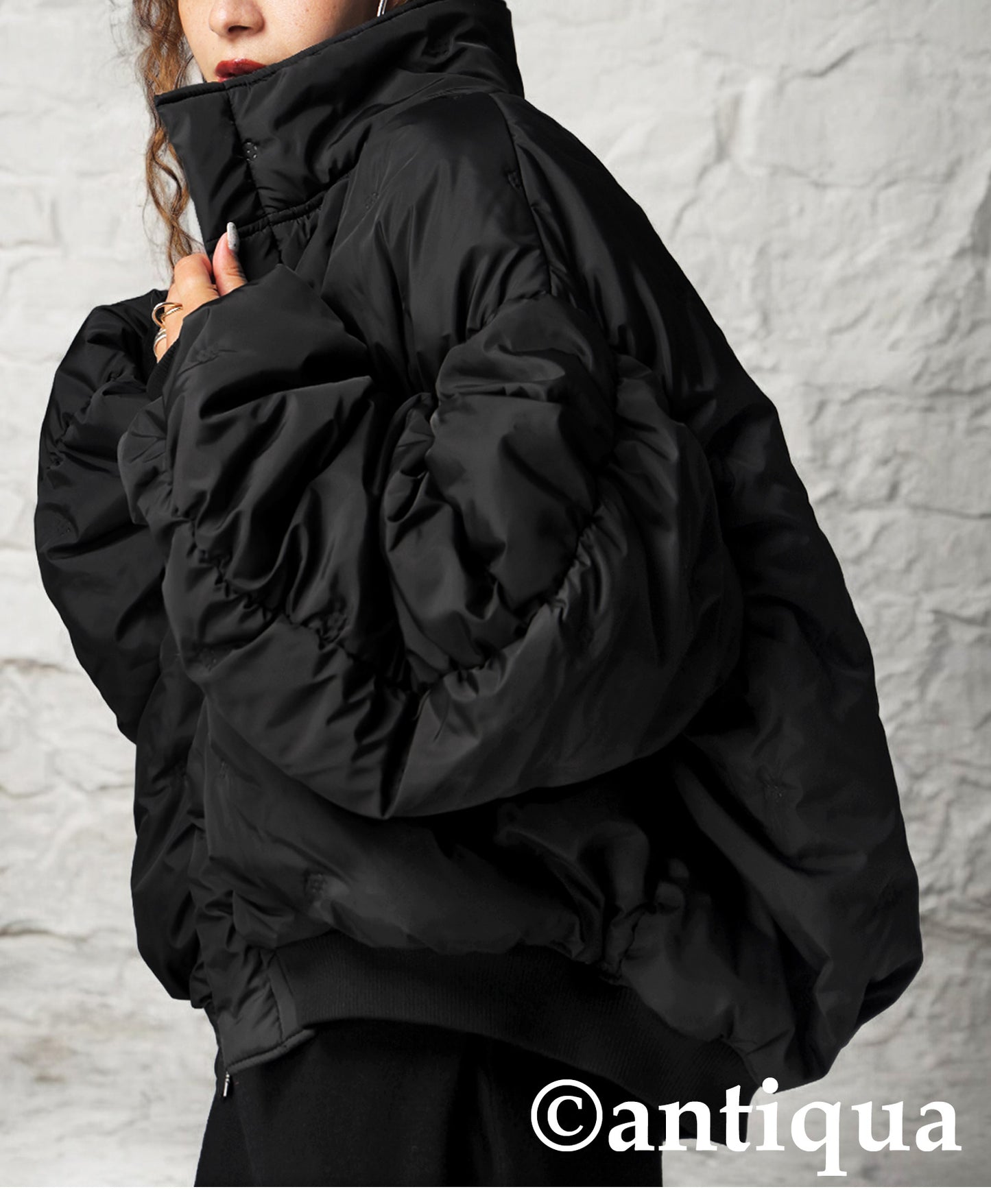 Dotted Quilted Jacket Ladies