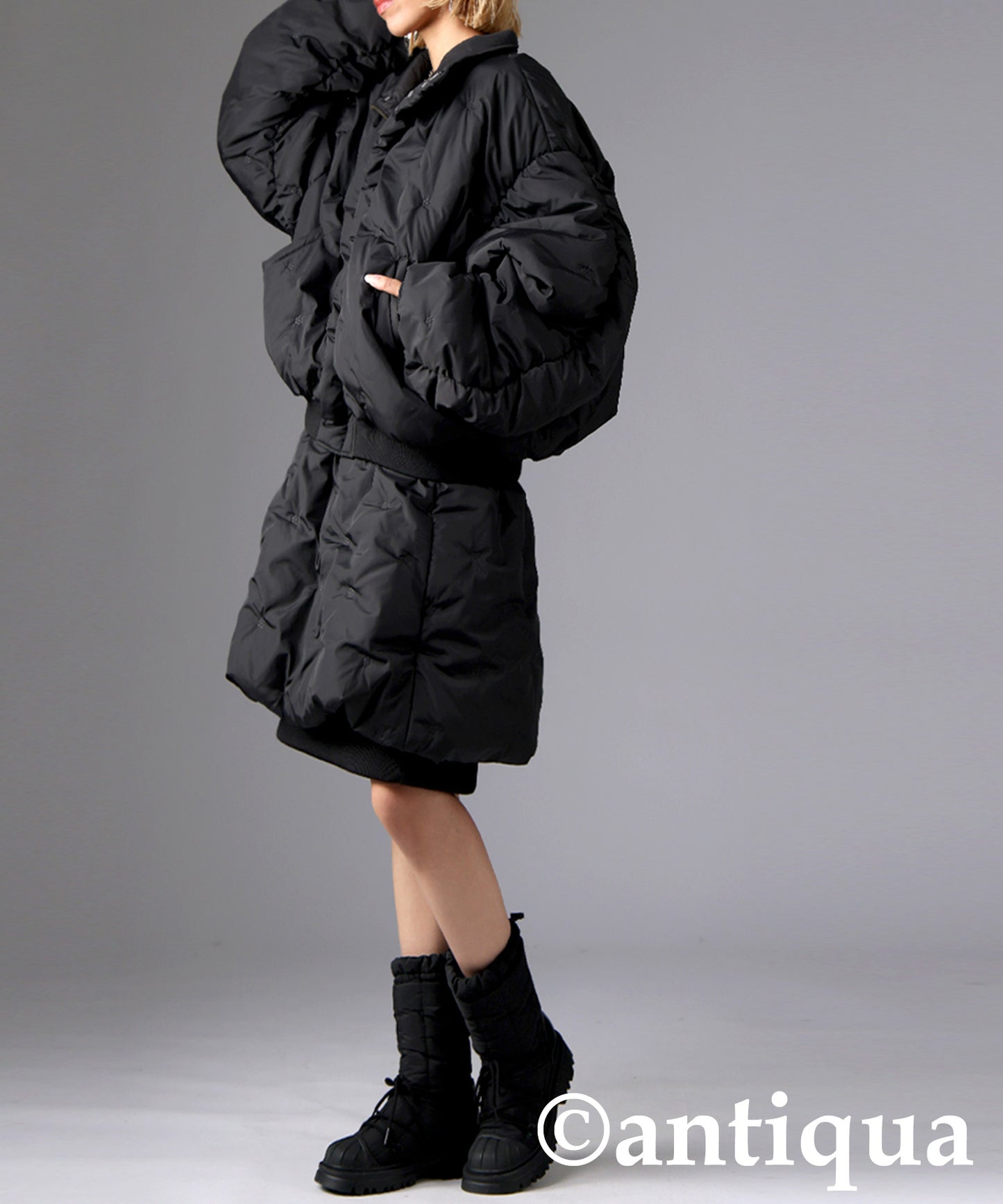 Dotted Quilted Jacket Ladies