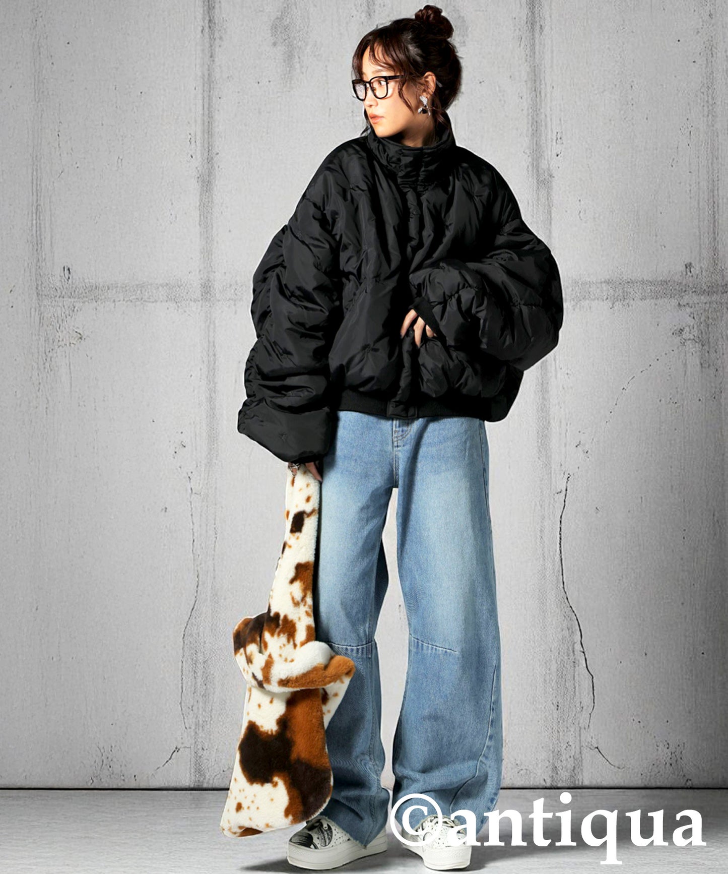 Dotted Quilted Jacket Ladies