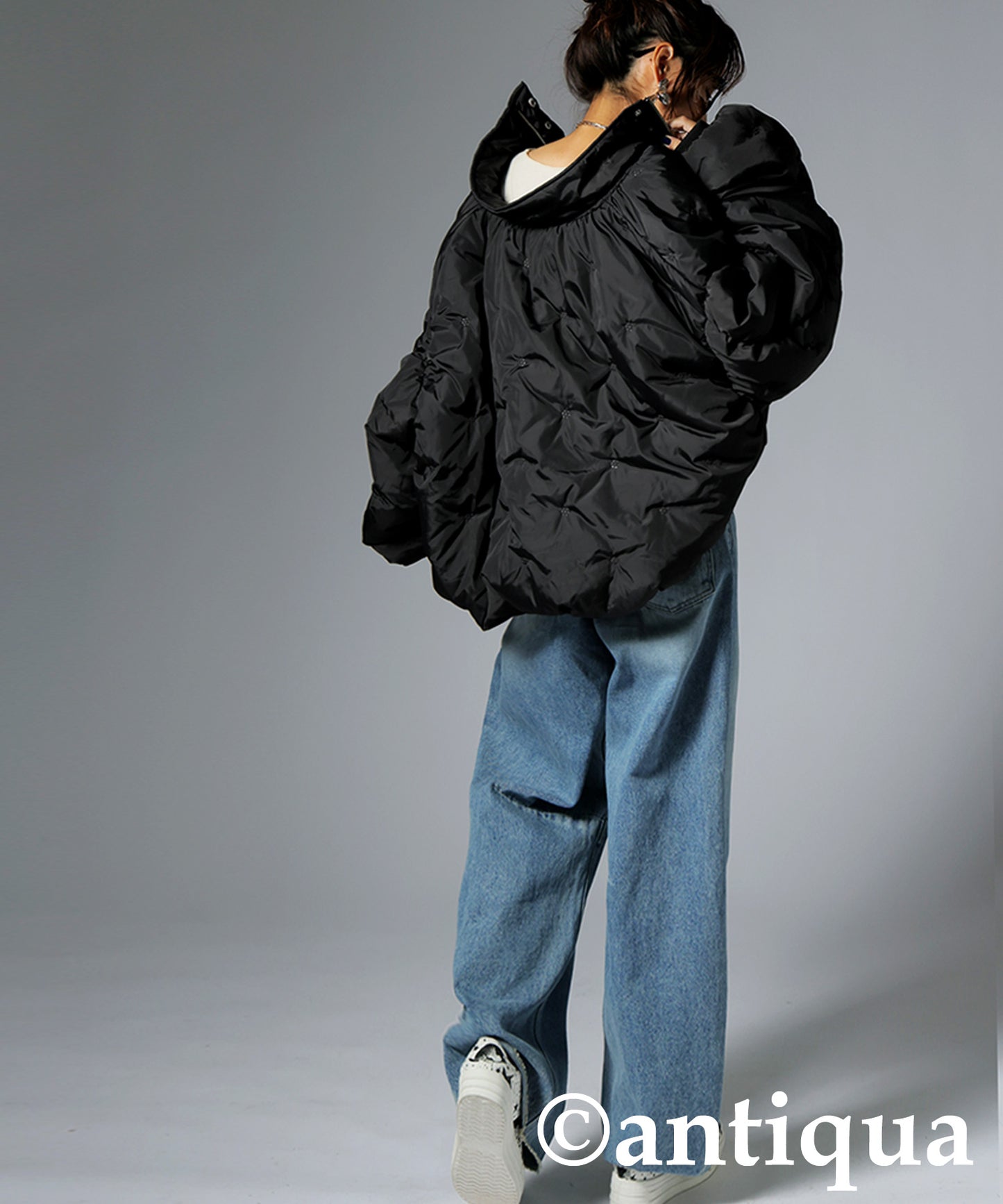 Dotted Quilted Jacket Ladies