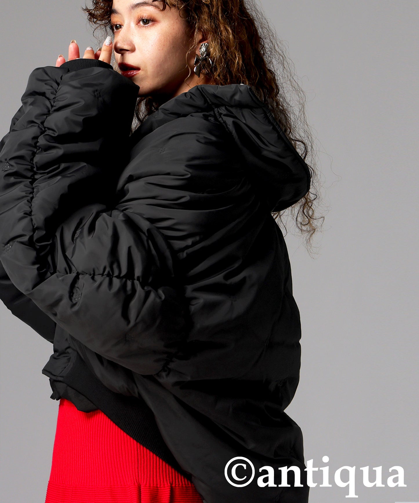 Dotted Quilted Jacket Ladies