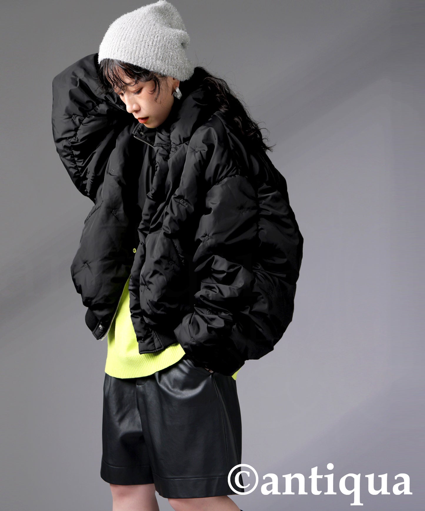 Dotted Quilted Jacket Ladies