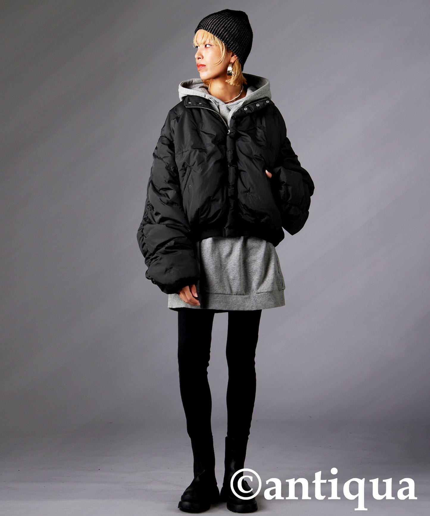 Dotted Quilted Jacket Ladies