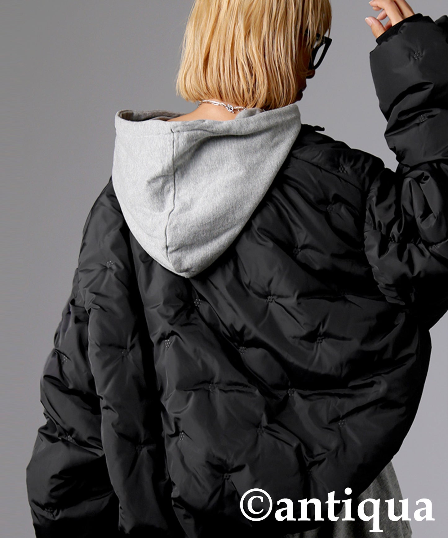 Dotted Quilted Jacket Ladies