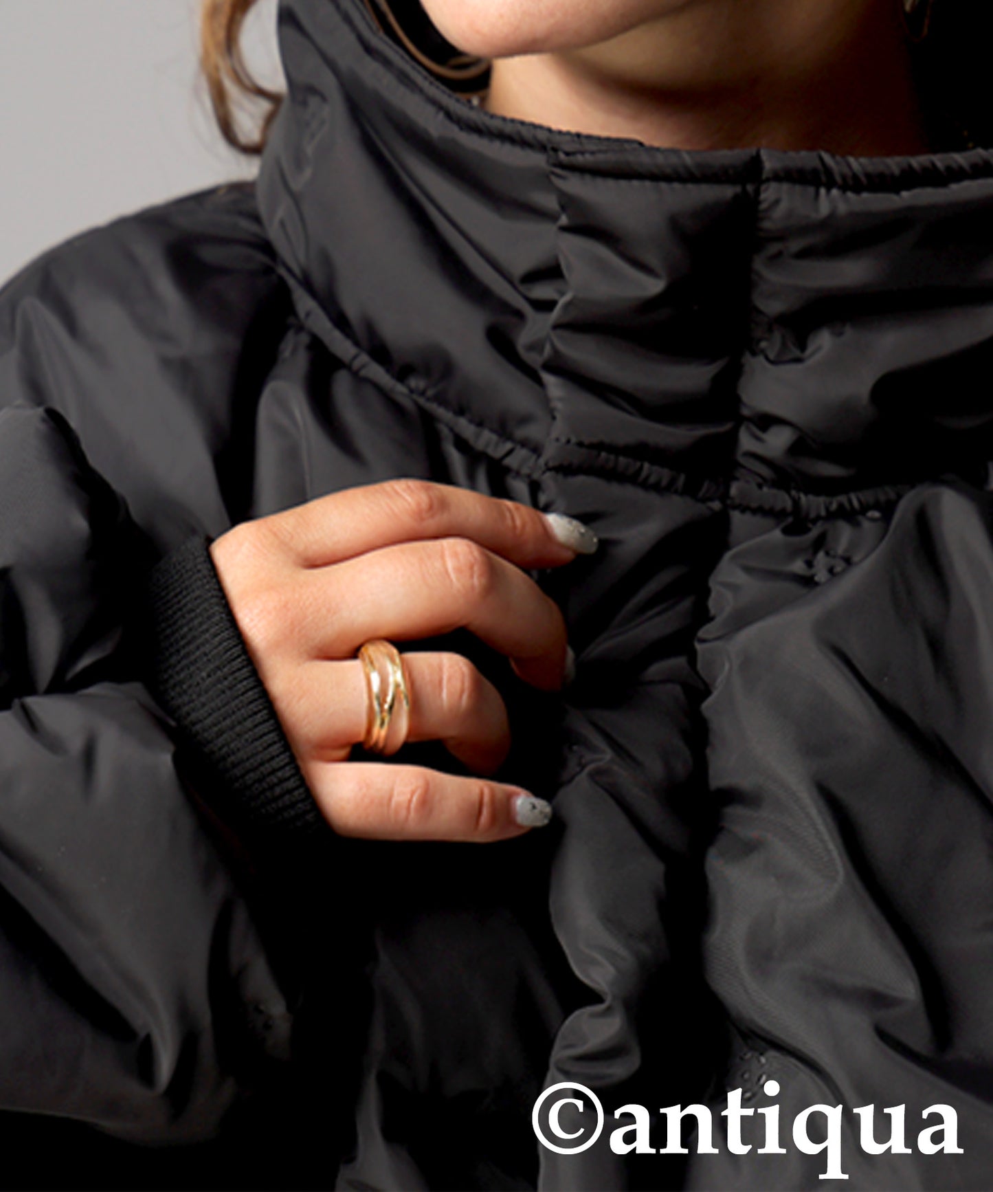 Dotted Quilted Jacket Ladies