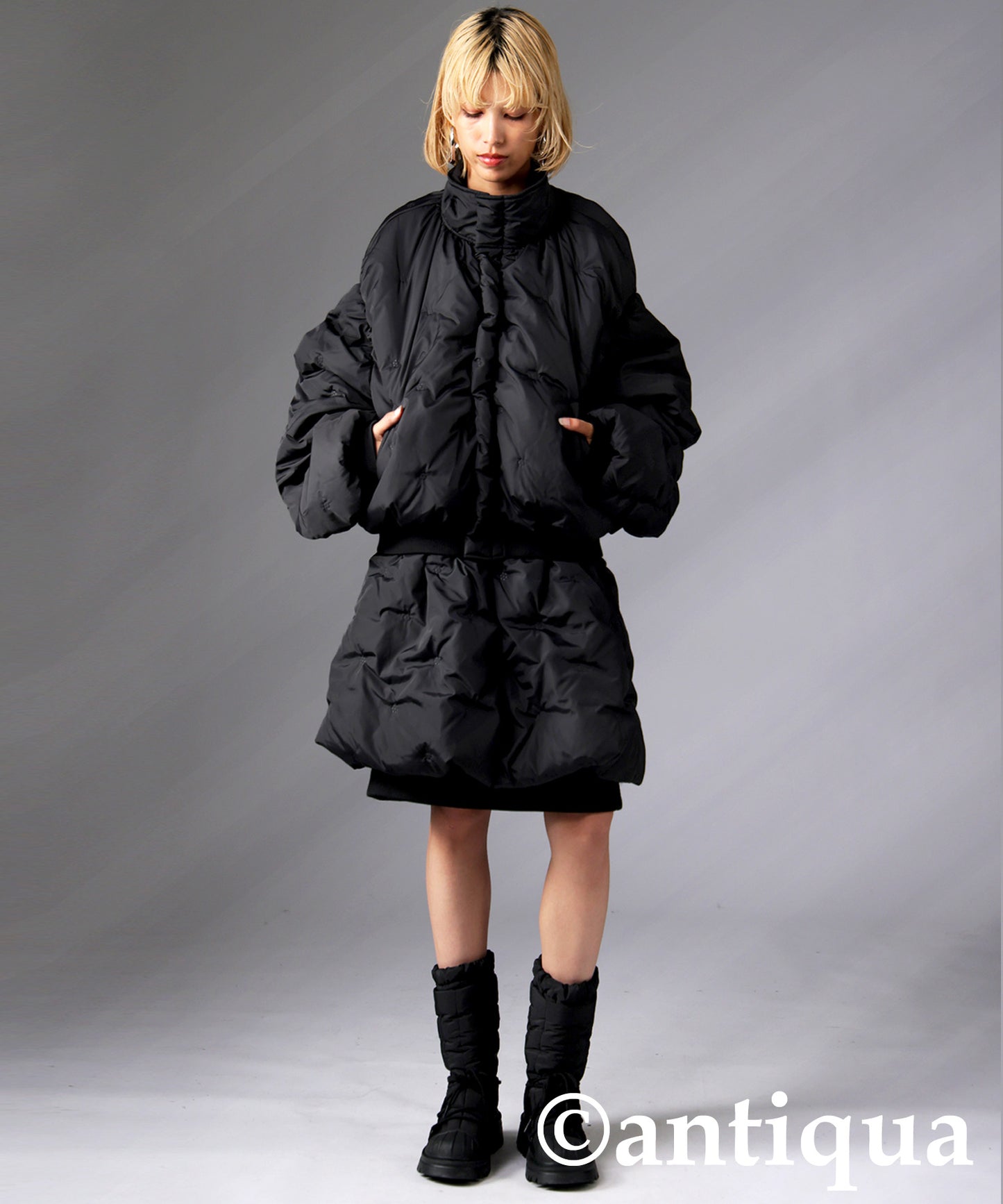 Dotted Quilted Jacket Ladies