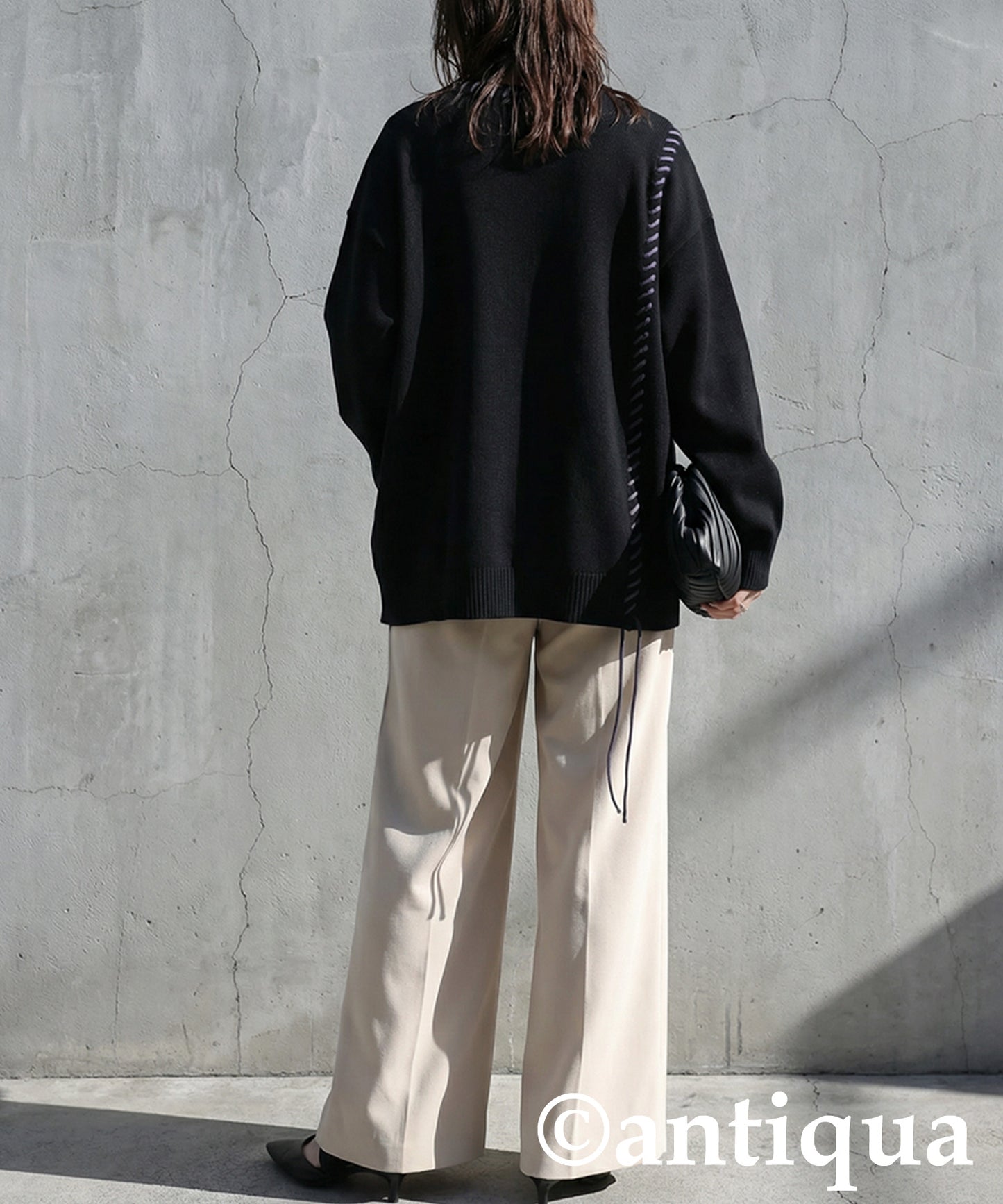 Color-Coordinated Stitch Knit Ladies