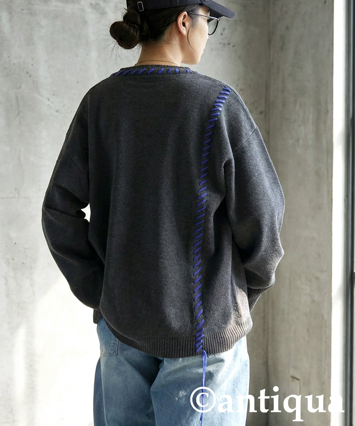 Color-Coordinated Stitch Knit Ladies