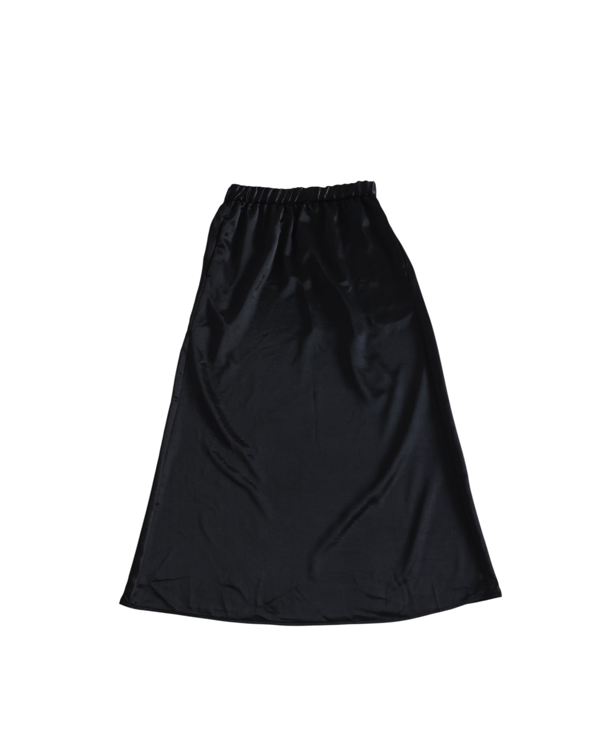 A-Line Satin Long Skirt Ladies