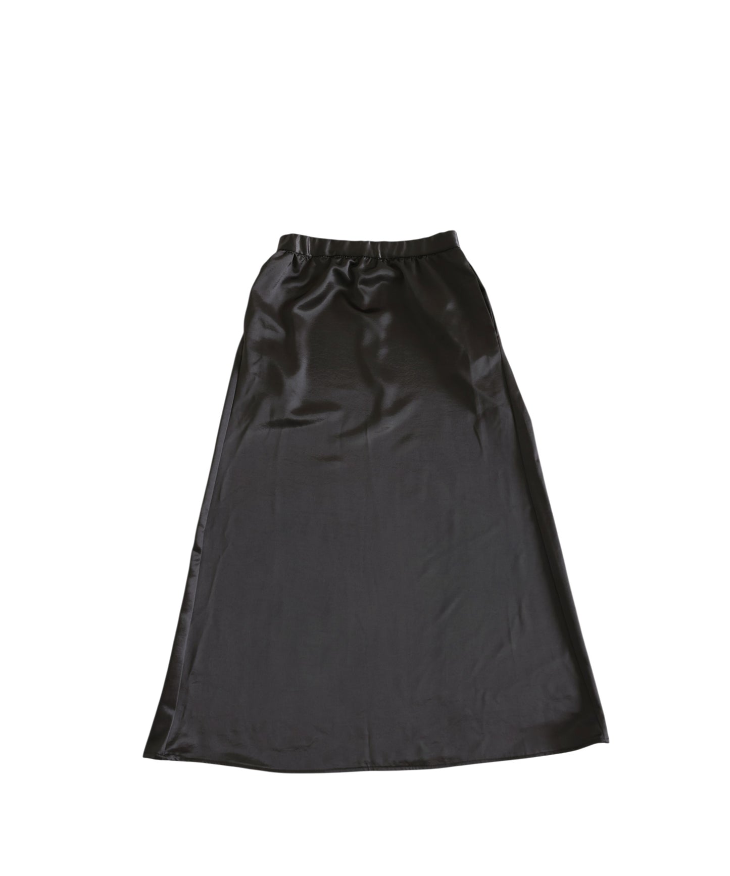 A-Line Satin Long Skirt Ladies